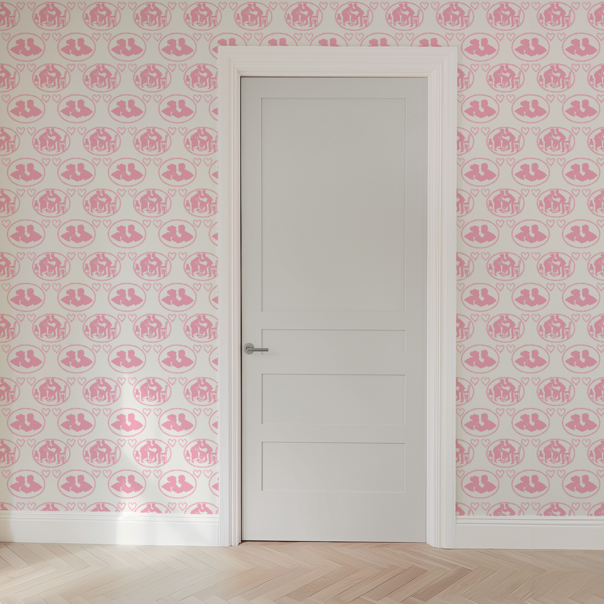 wallpaper door mockup