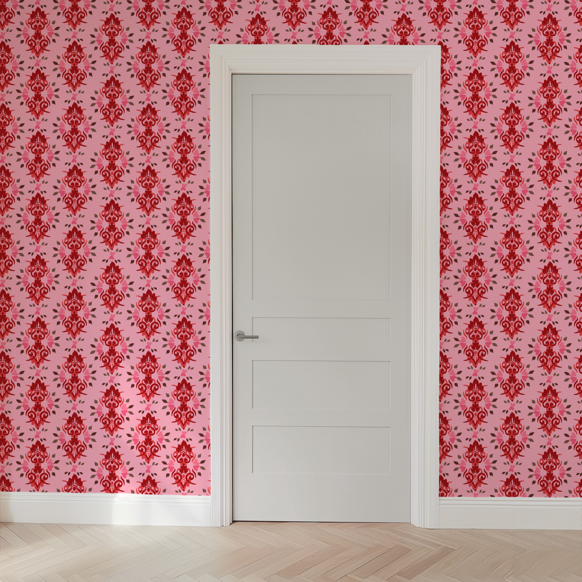 wallpaper door mockup