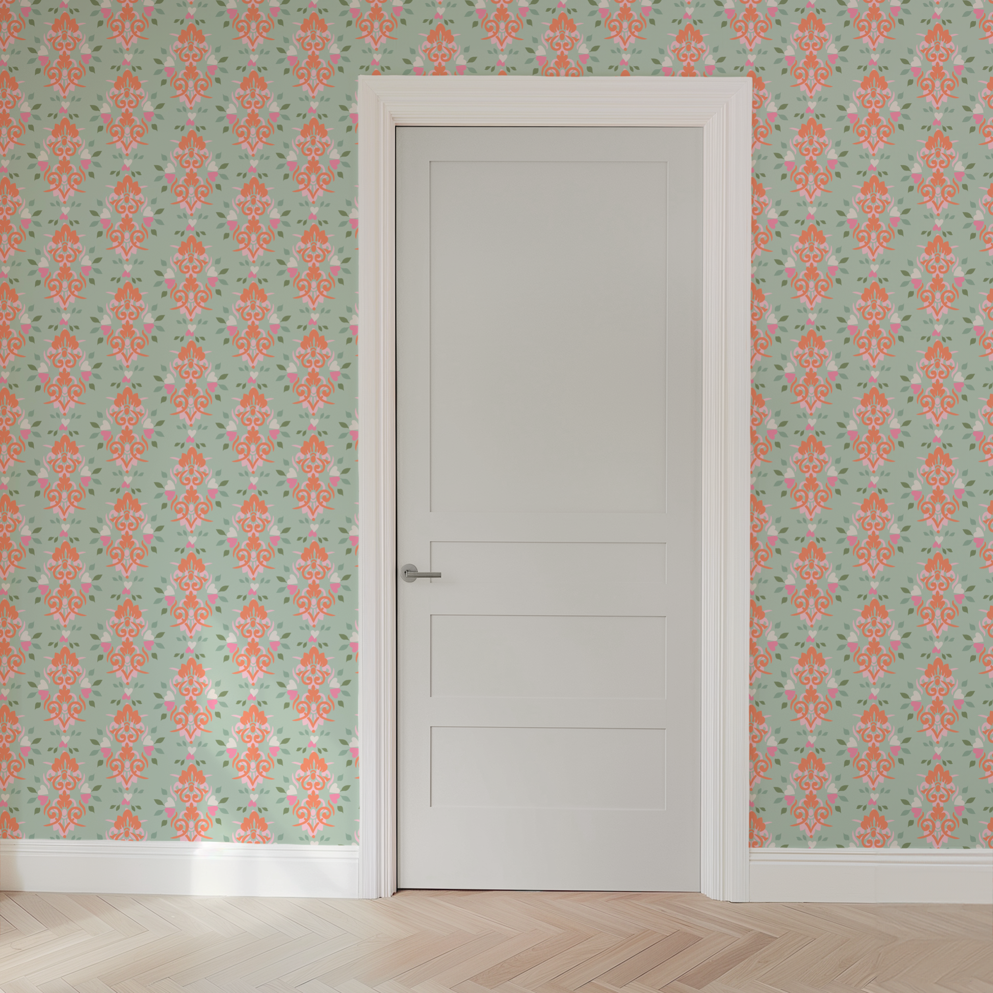 wallpaper door mockup