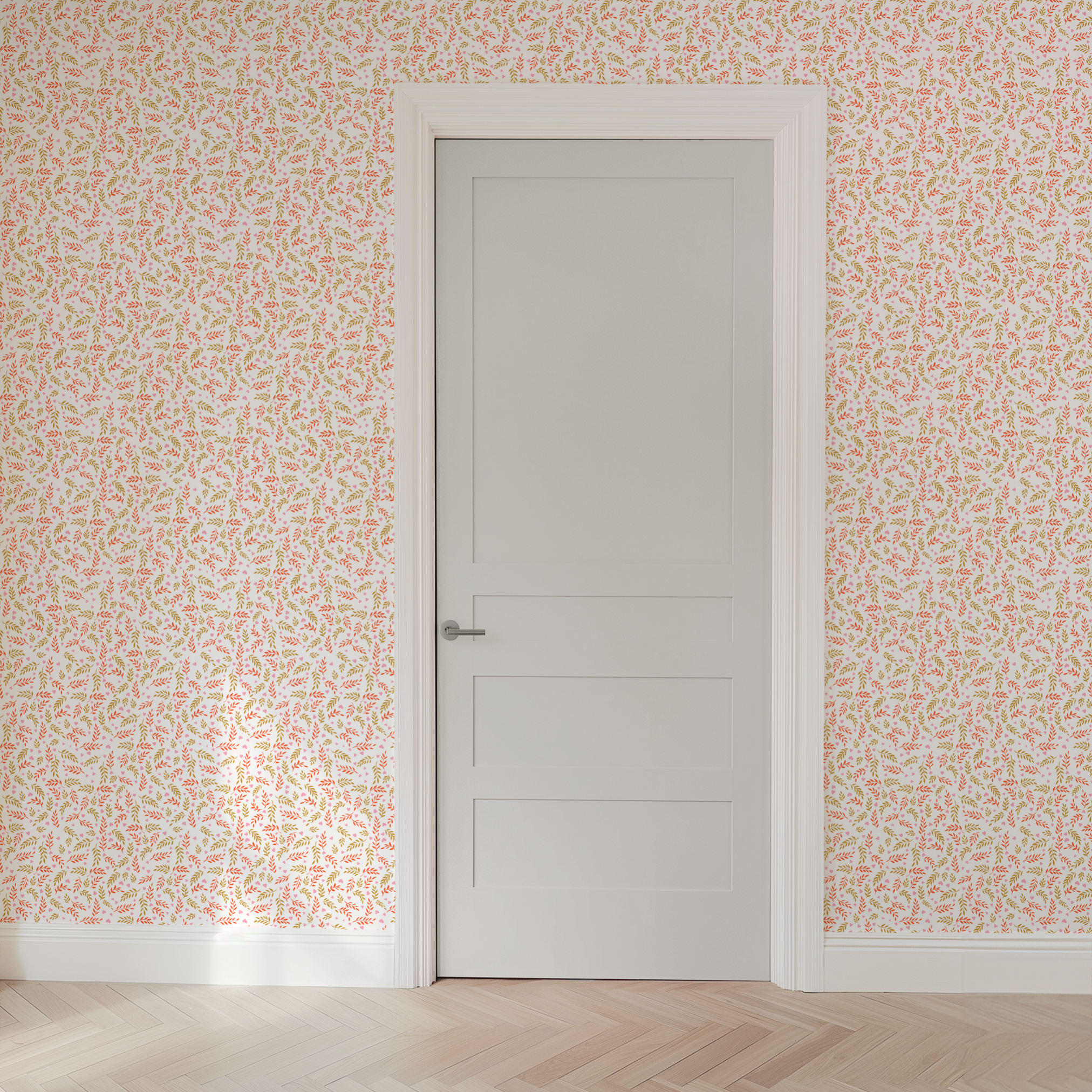 wallpaper door mockup