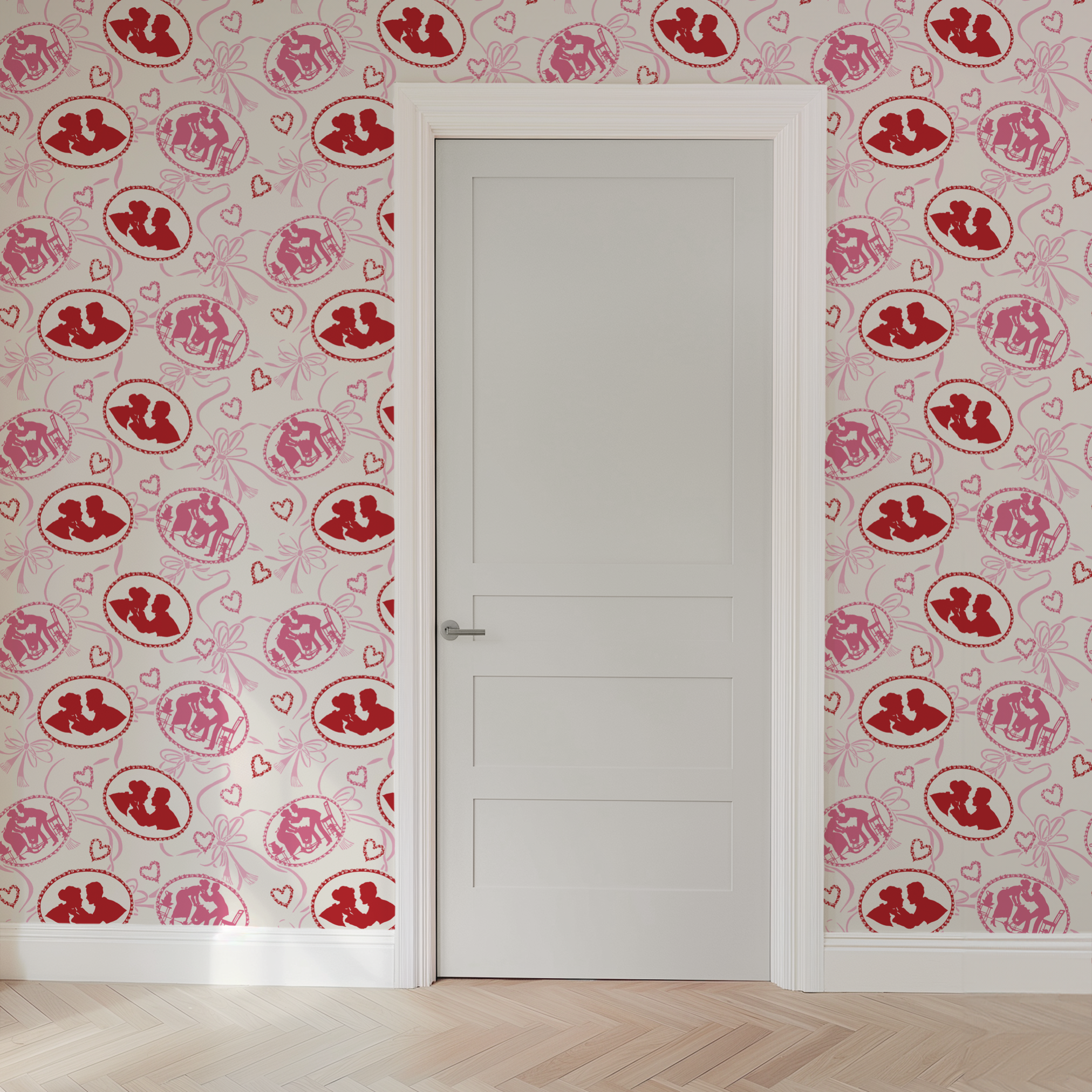 wallpaper door mockup