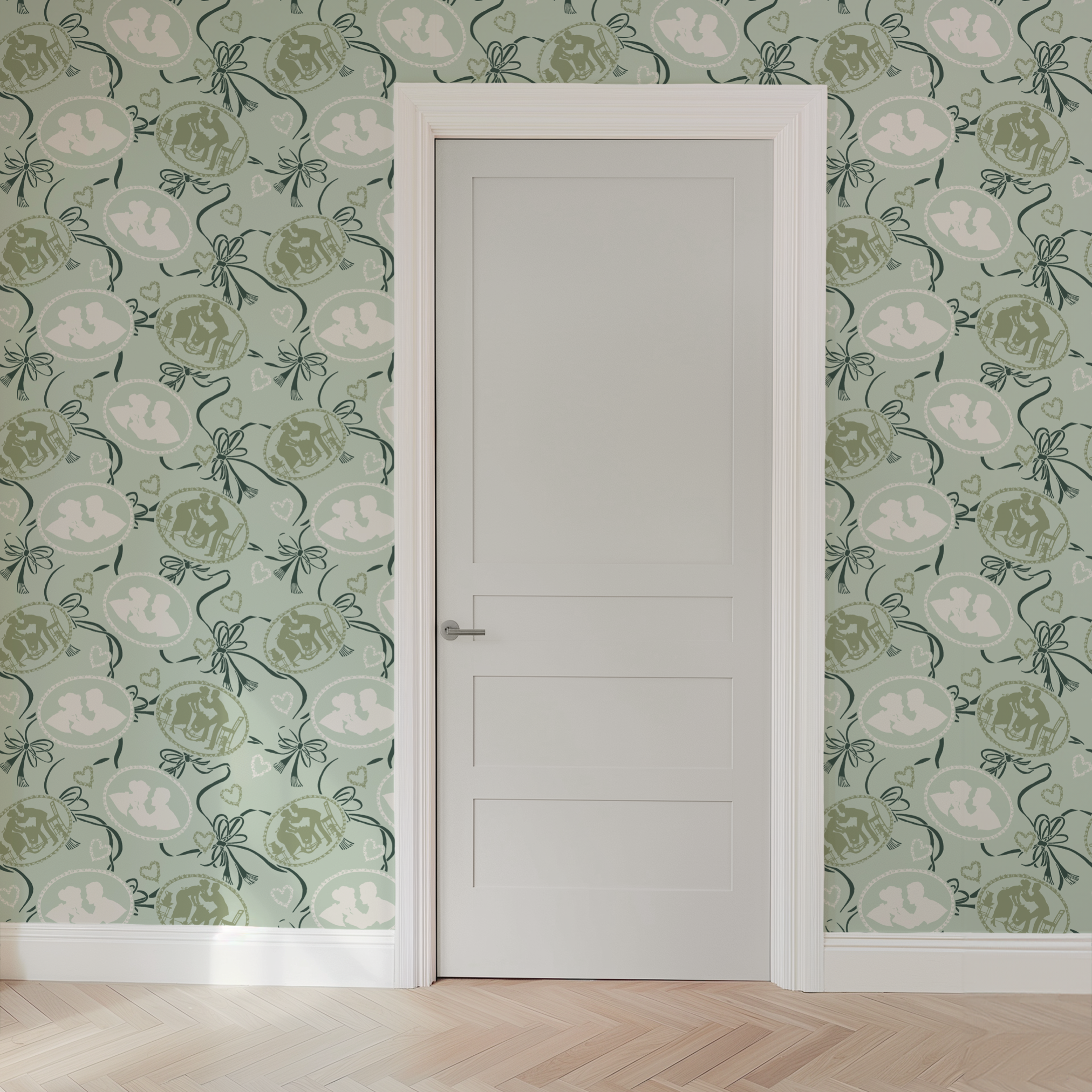 wallpaper door mockup