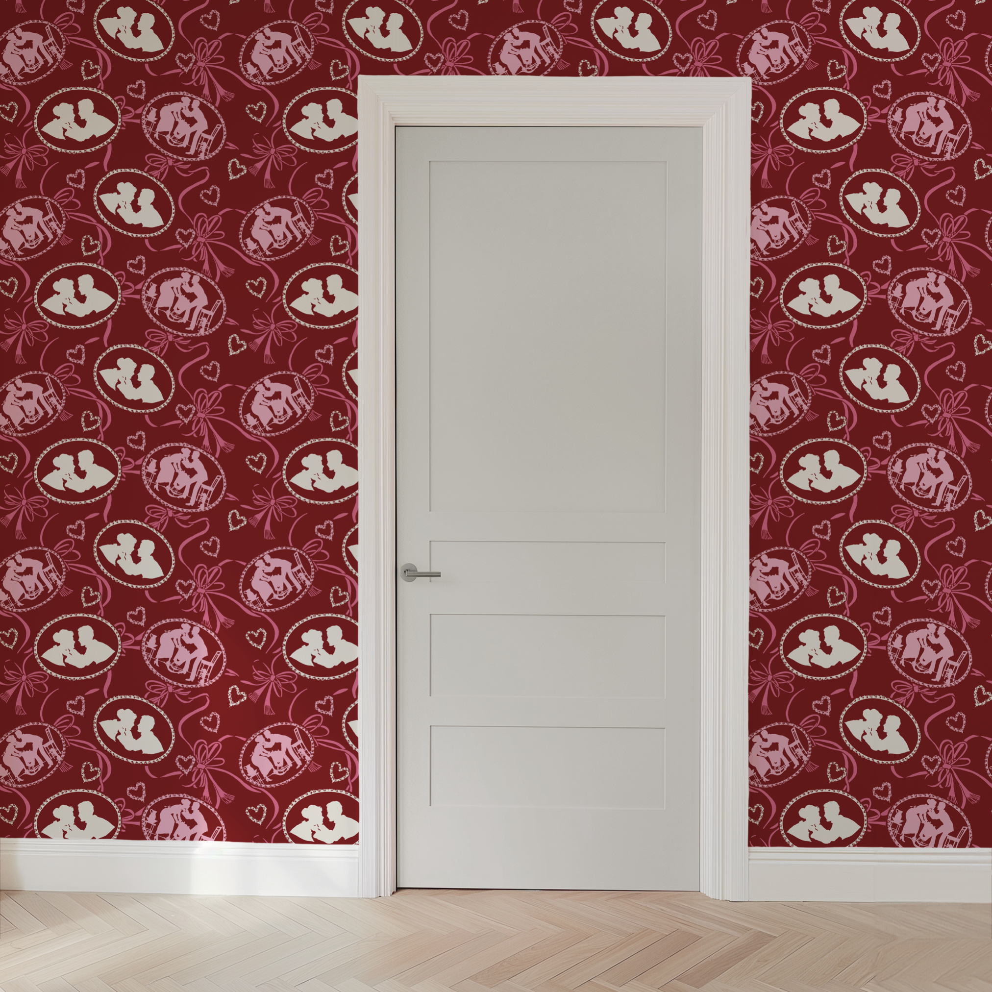 wallpaper door mockup