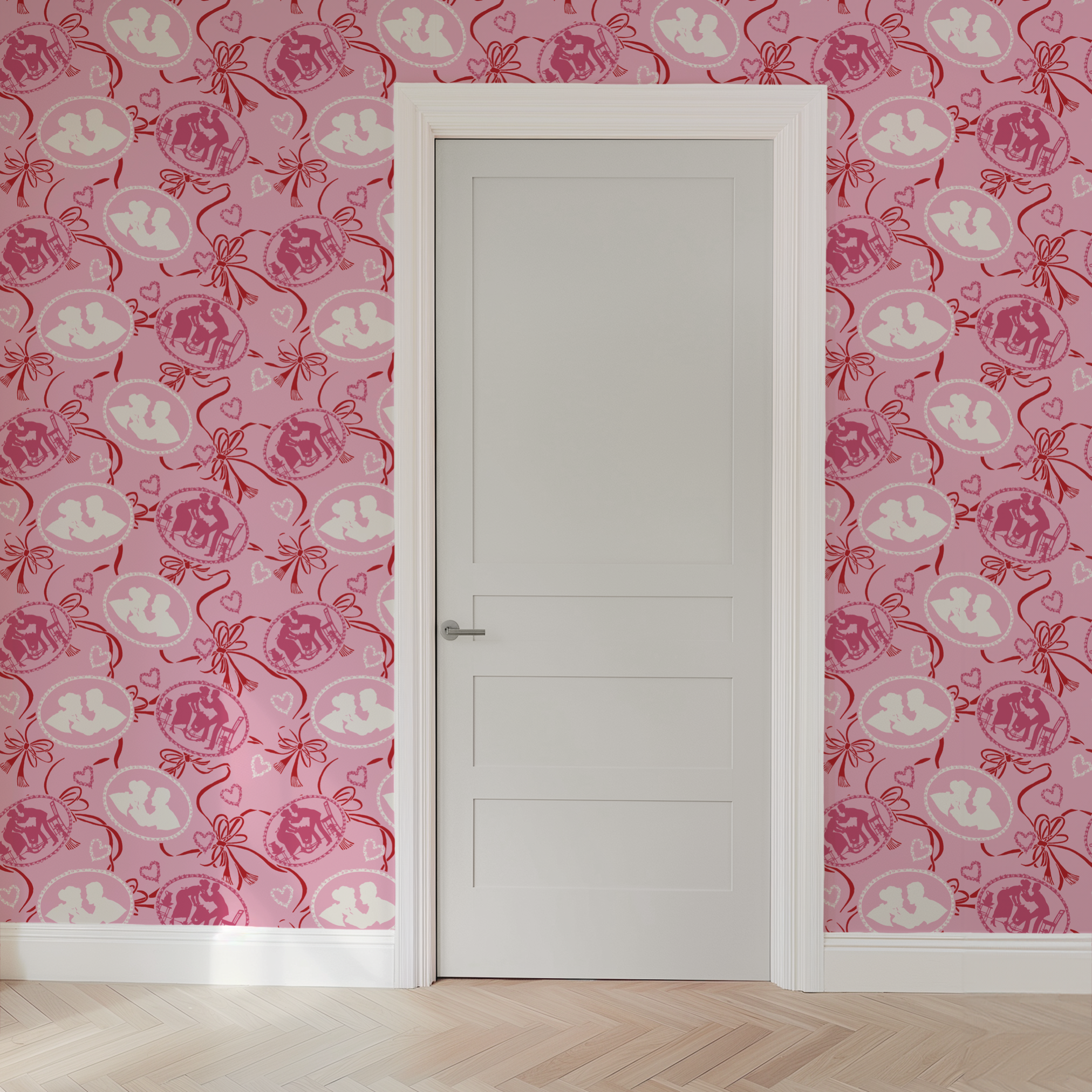 wallpaper door mockup