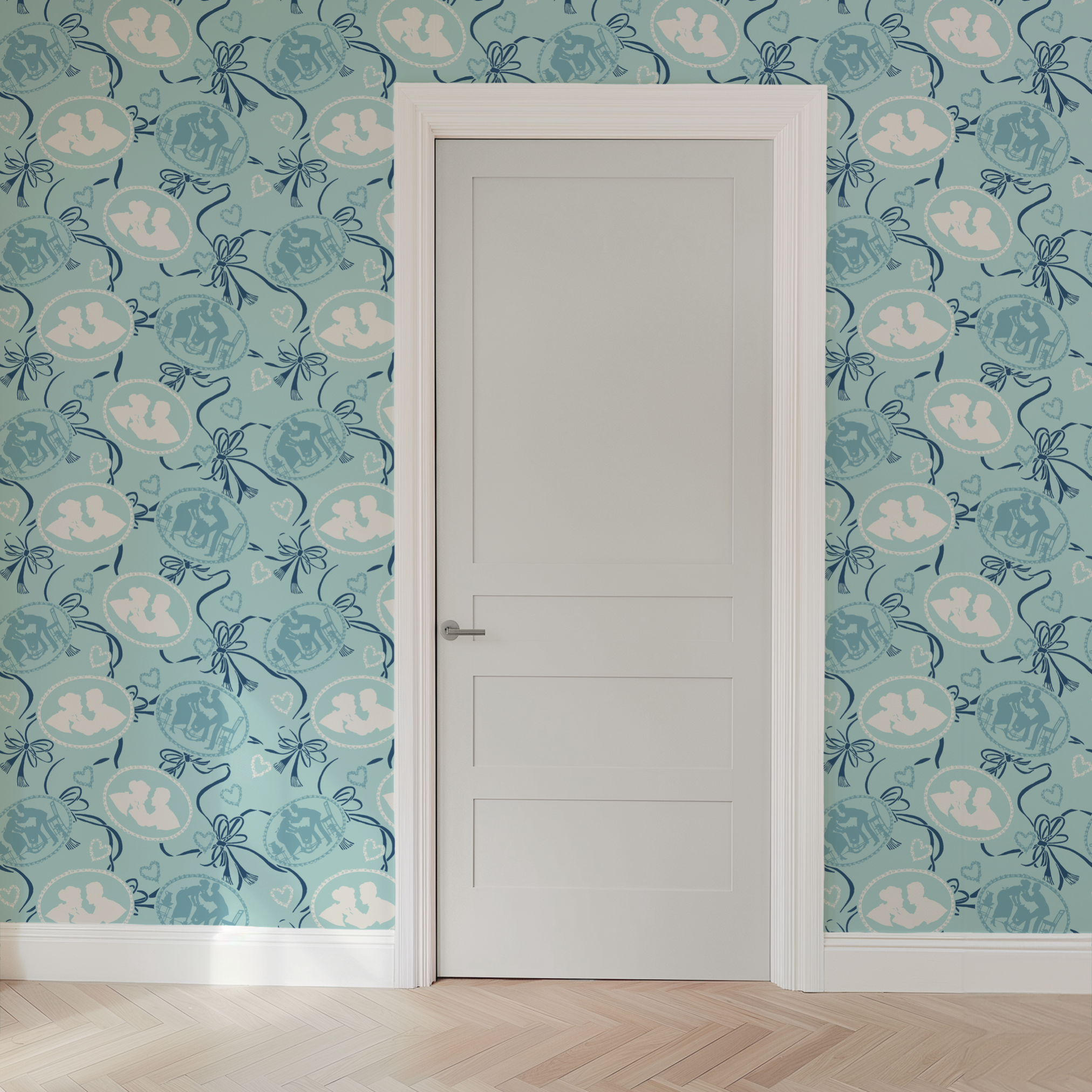 wallpaper door mockup