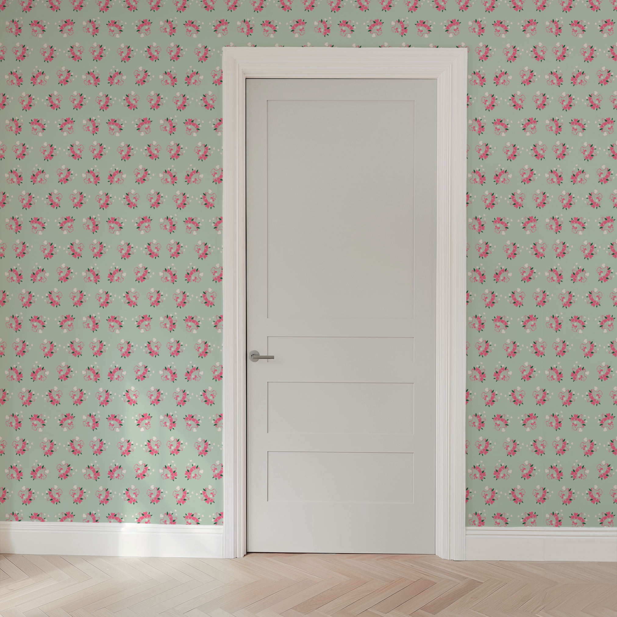 wallpaper door mockup