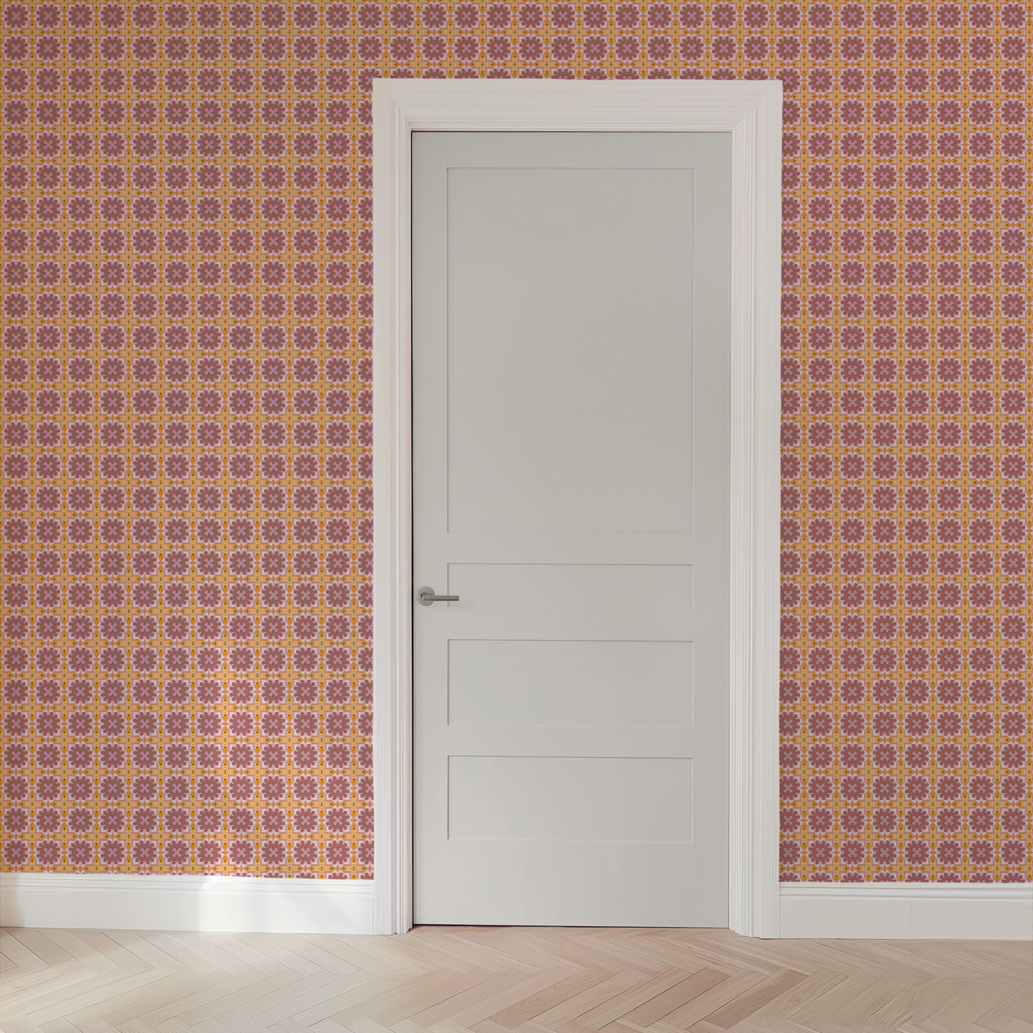 wallpaper door mockup
