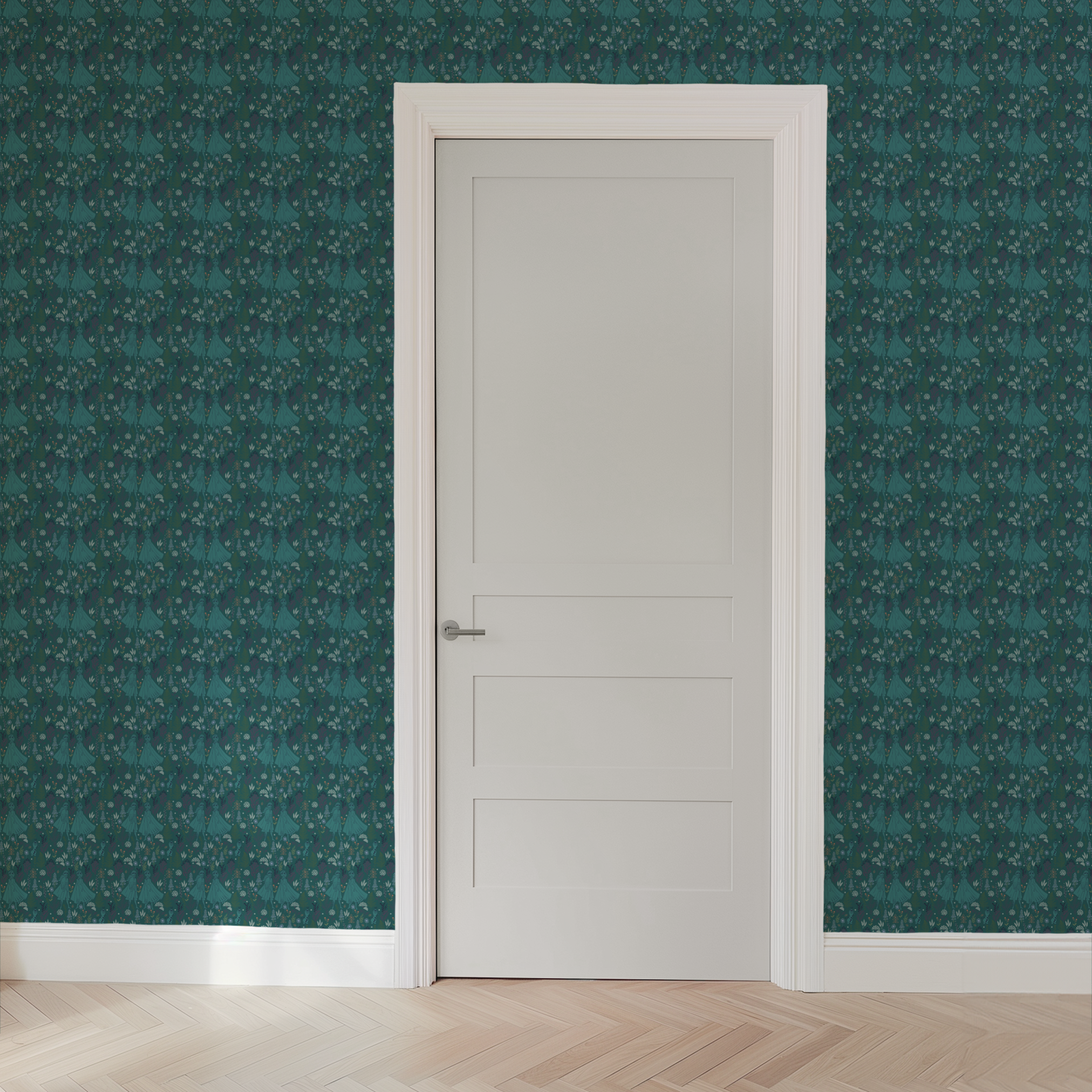 wallpaper door mockup