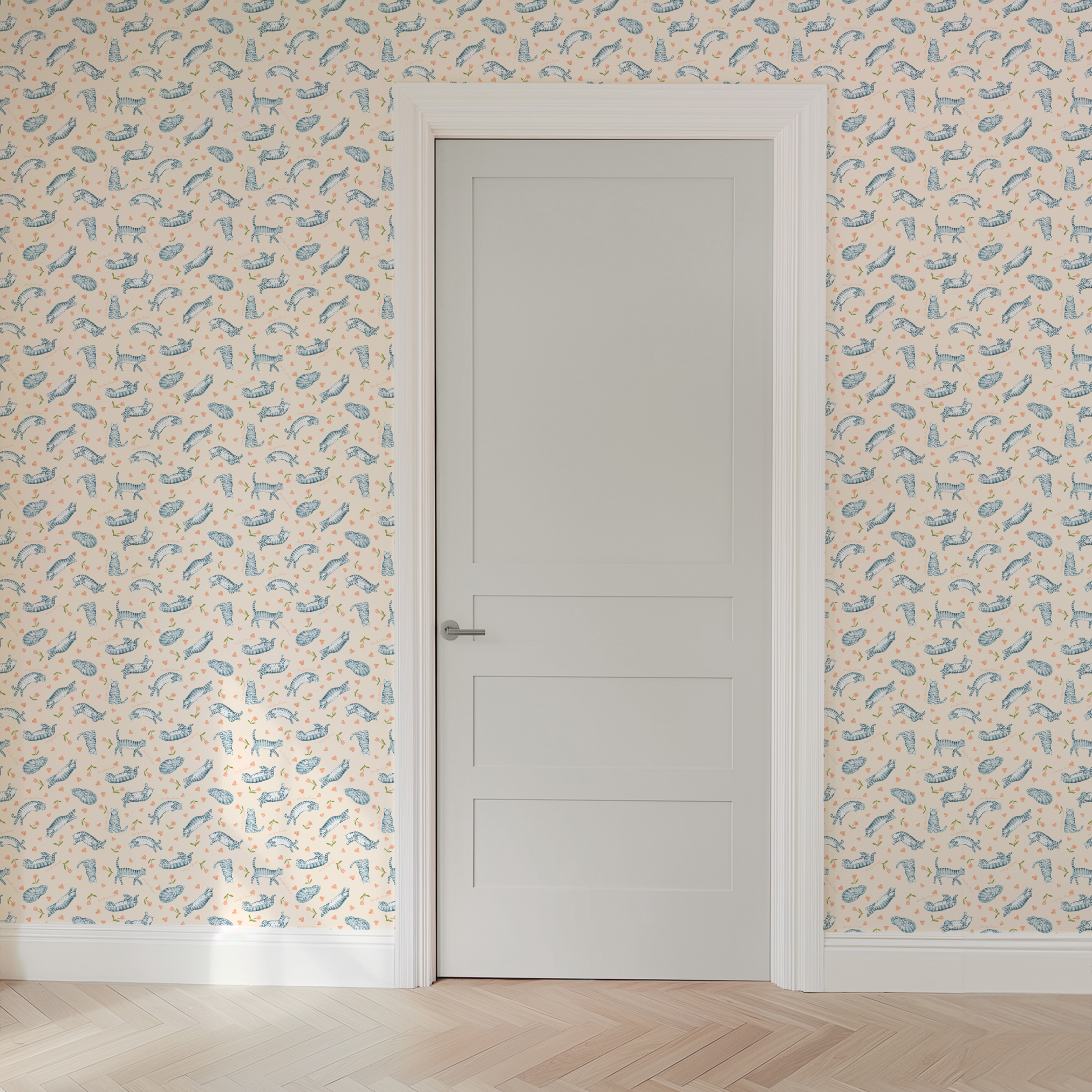 wallpaper door mockup