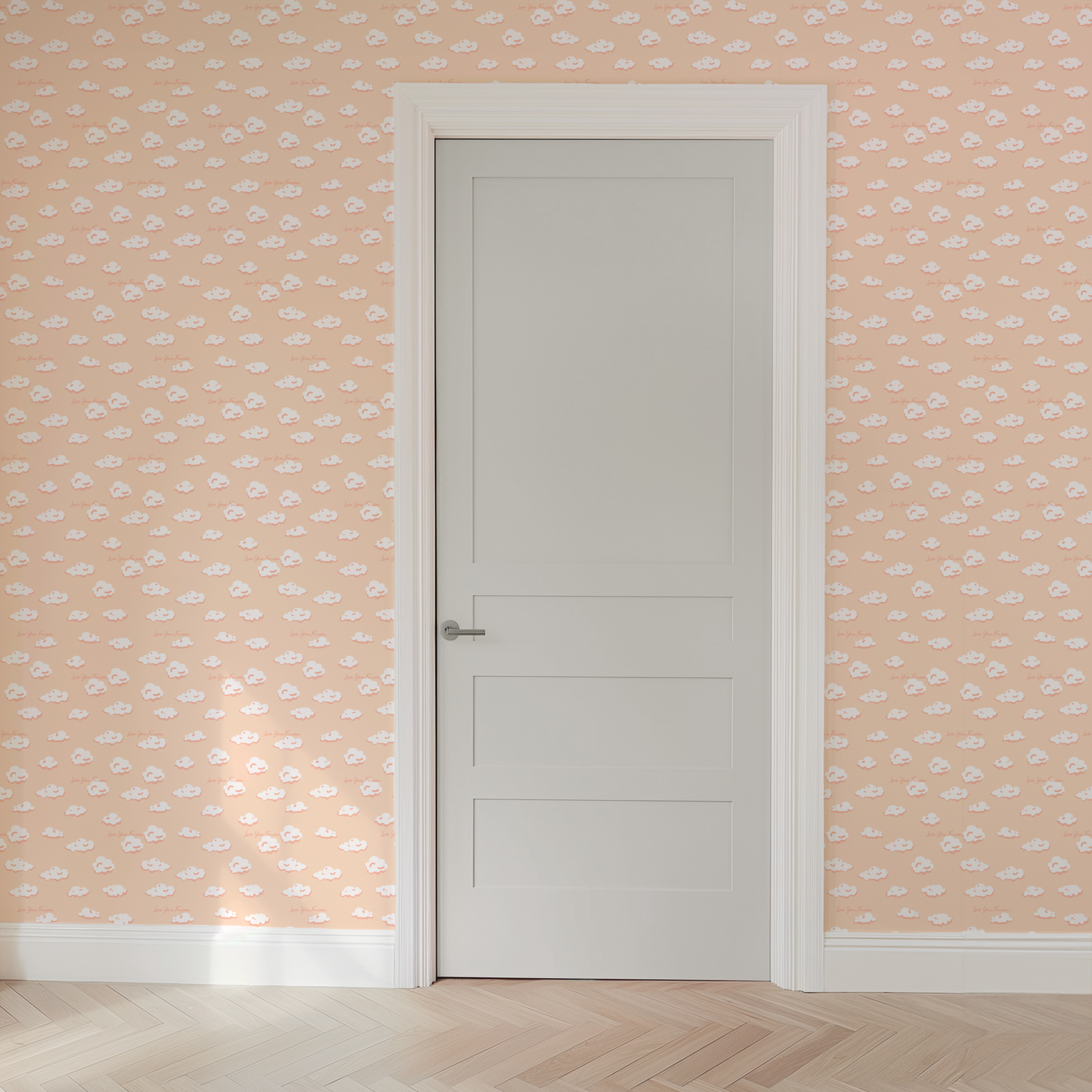 wallpaper door mockup
