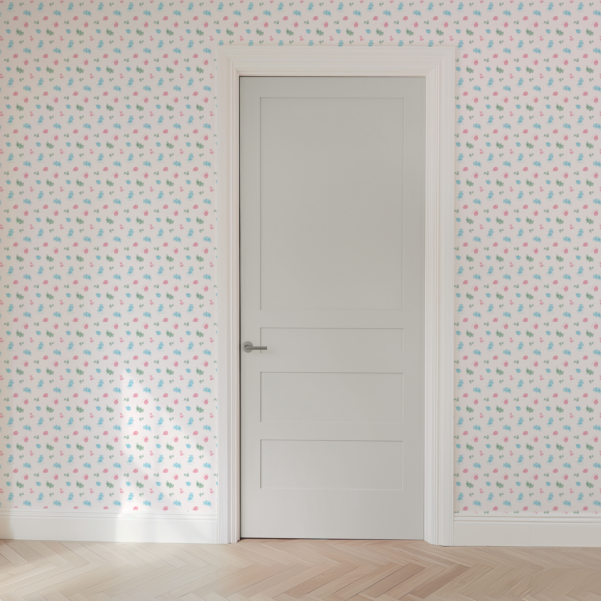 wallpaper door mockup