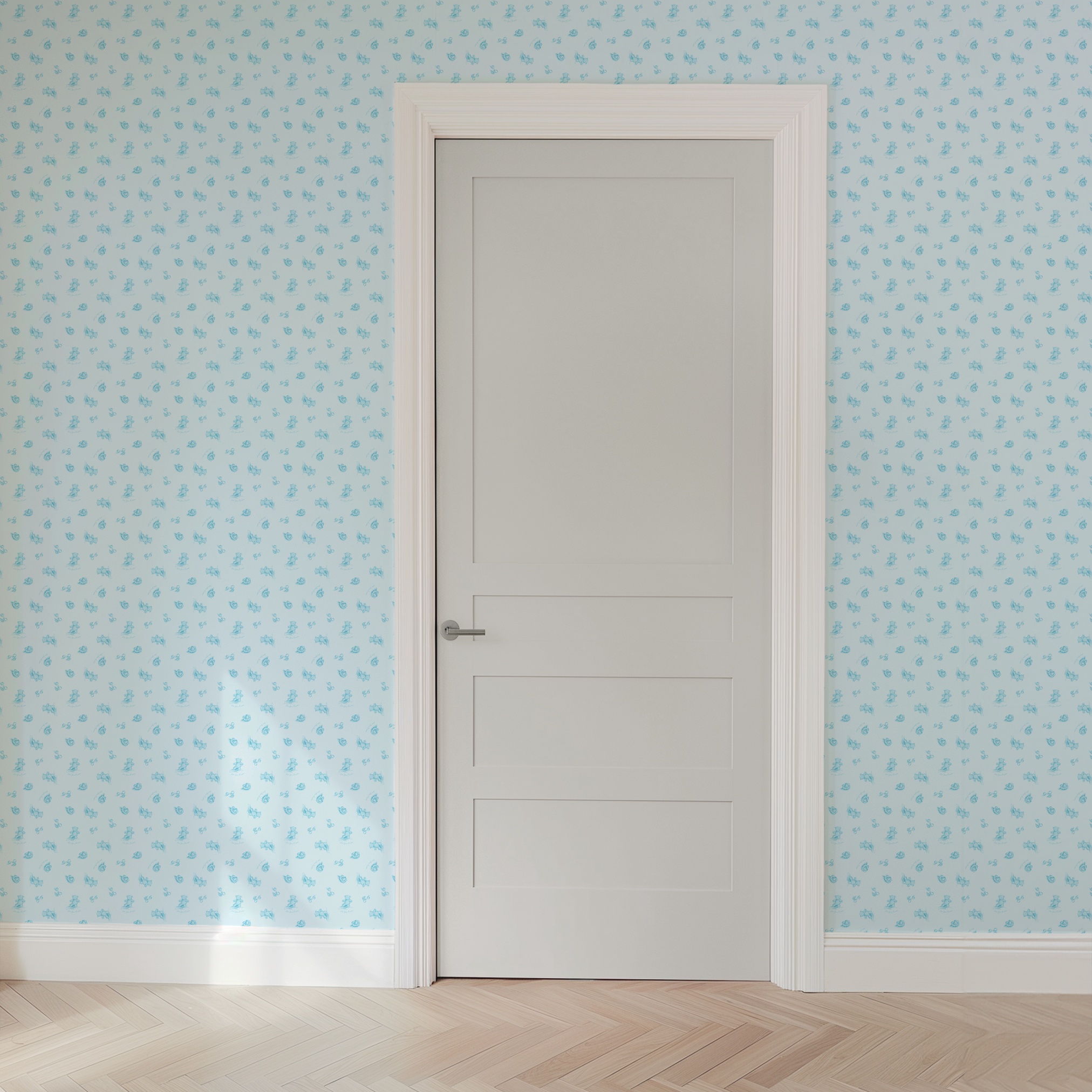 wallpaper door mockup