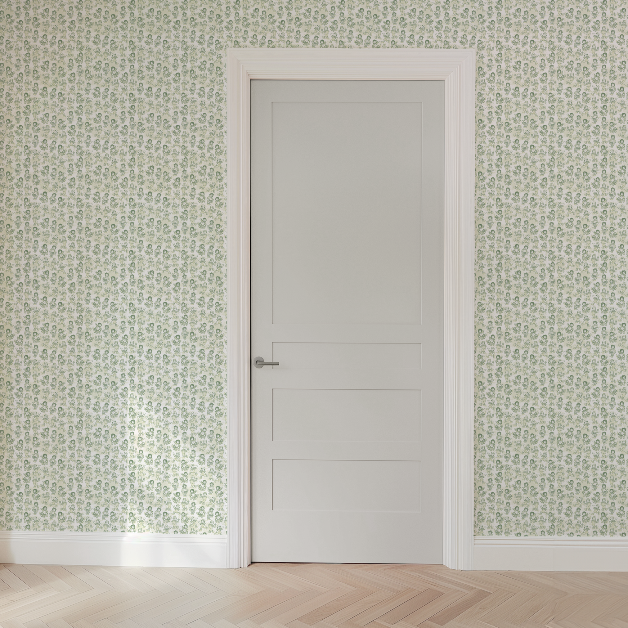 wallpaper door mockup