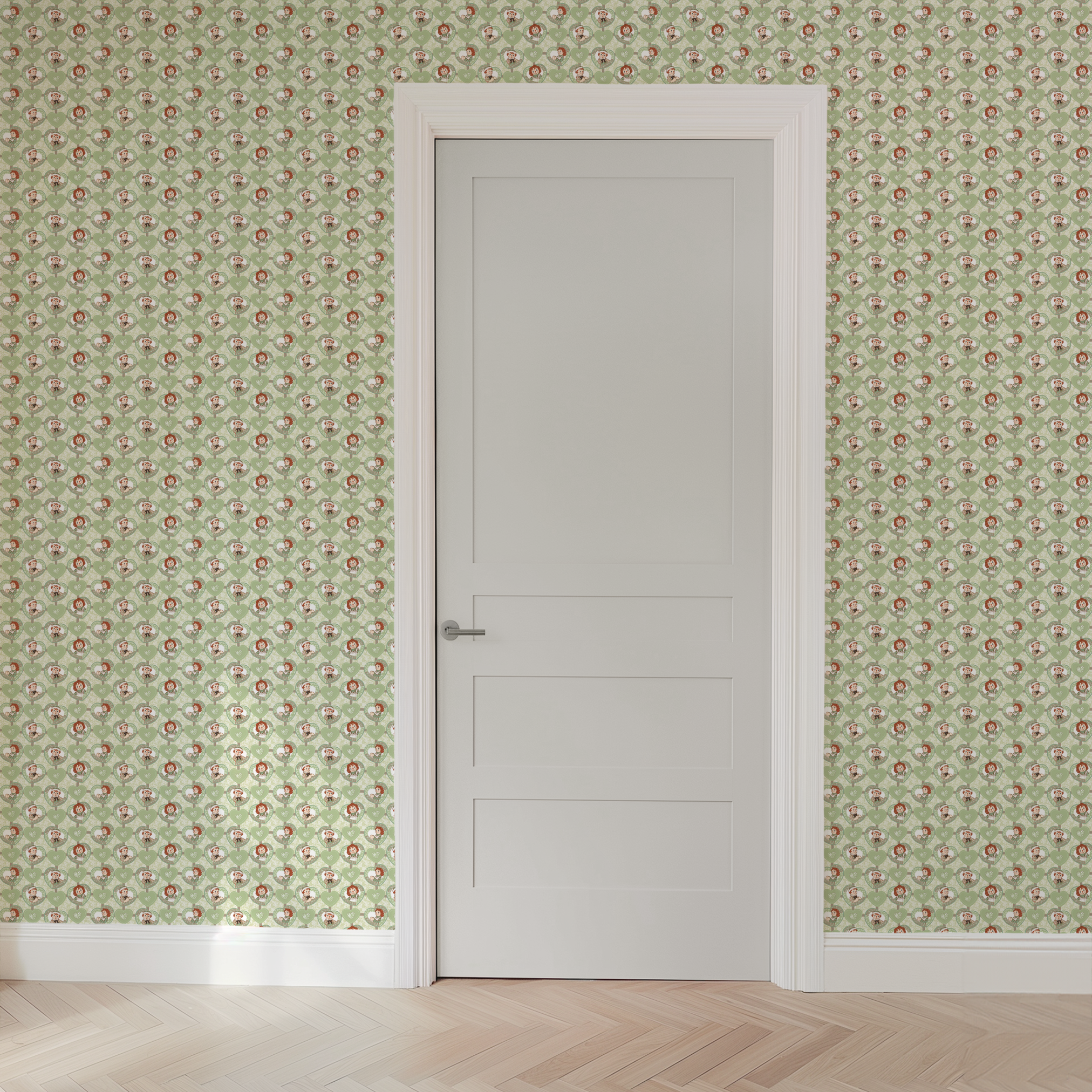 wallpaper door mockup