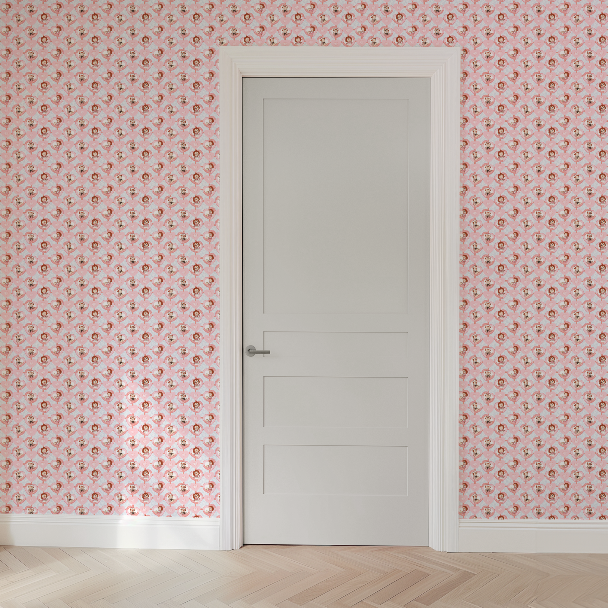 wallpaper door mockup