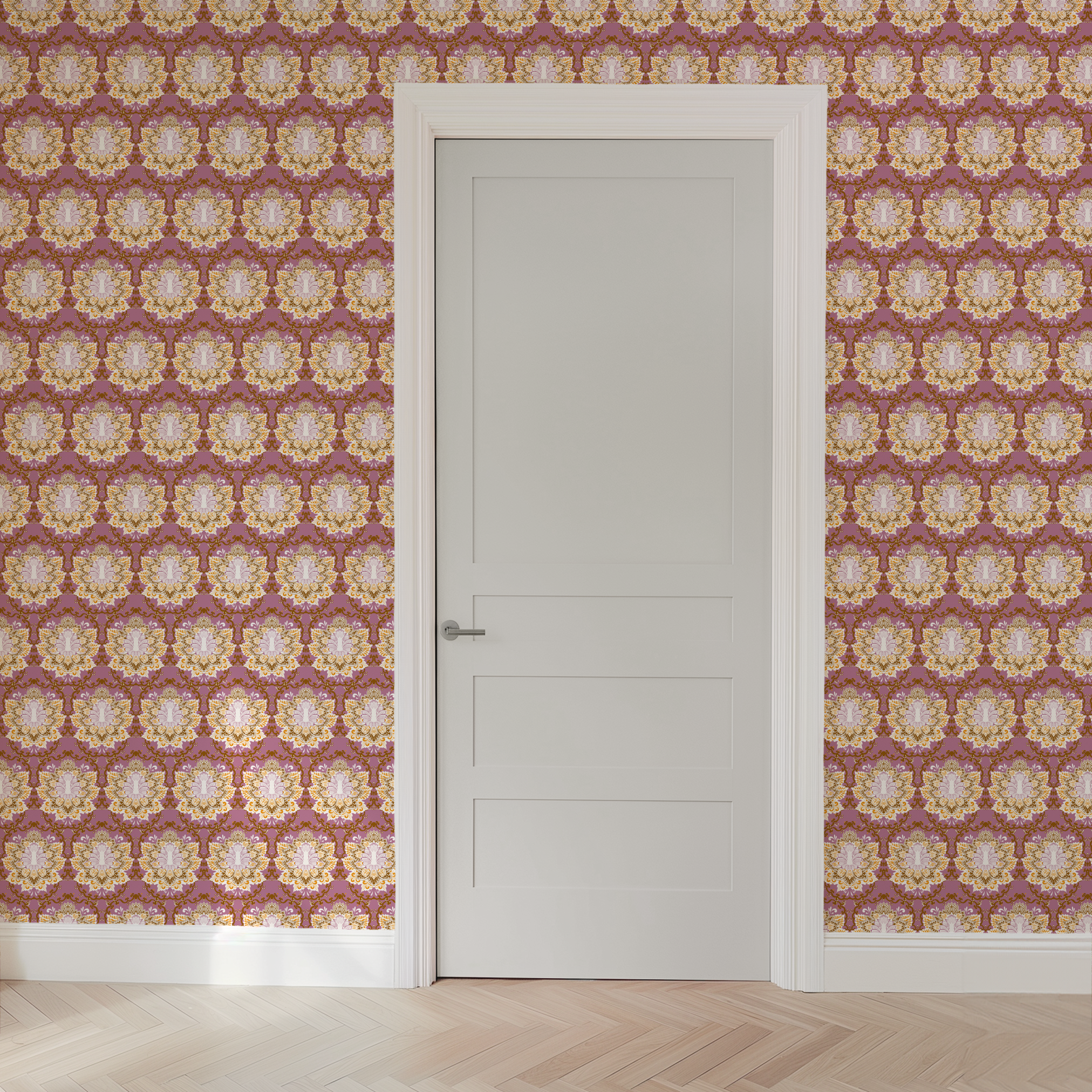 wallpaper door mockup