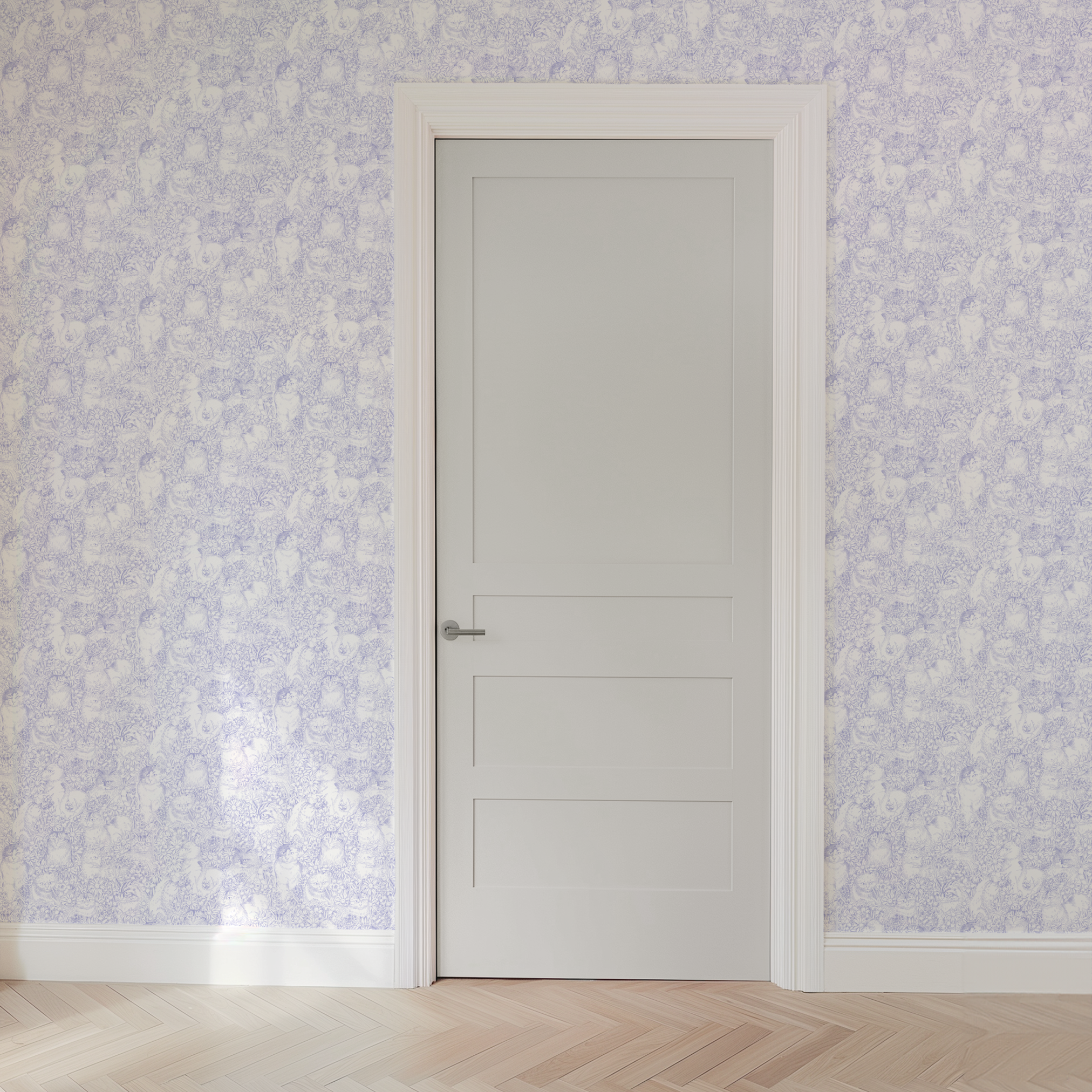 wallpaper door mockup