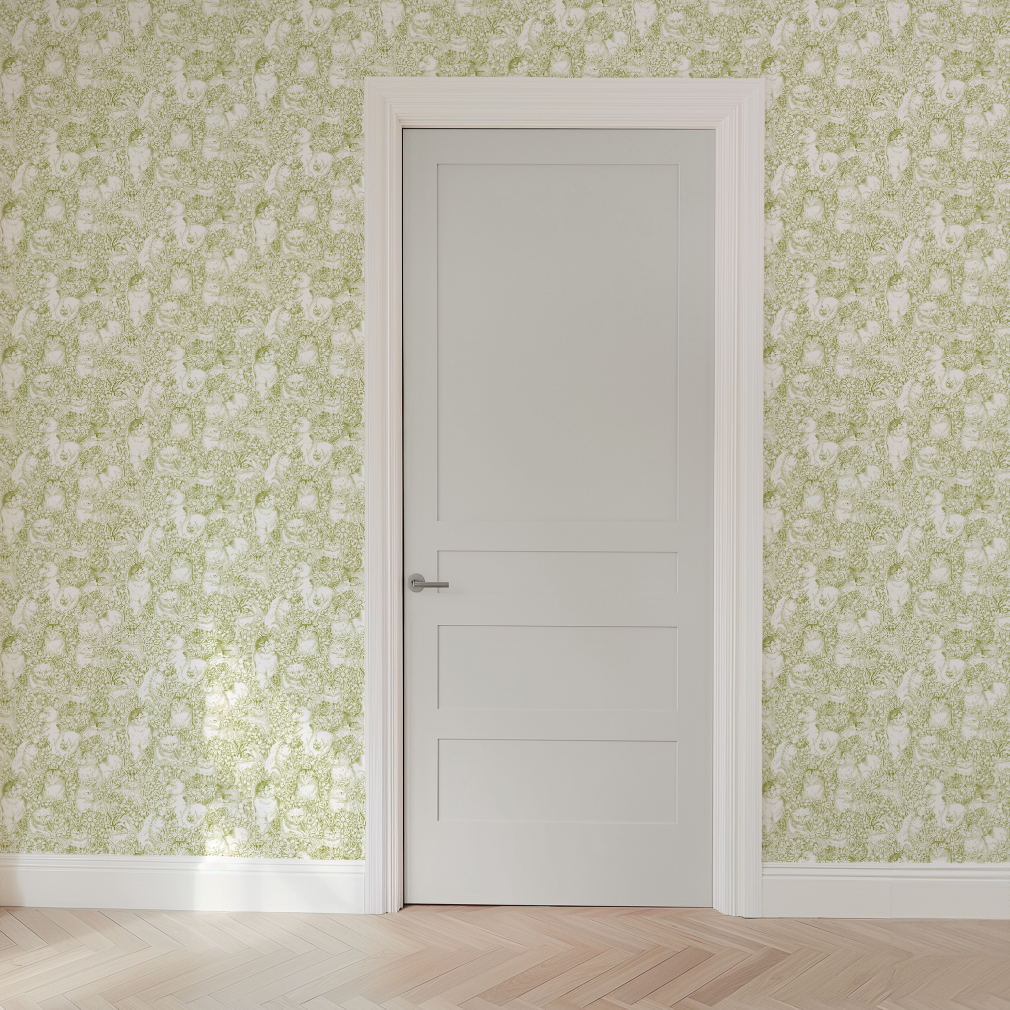 wallpaper door mockup