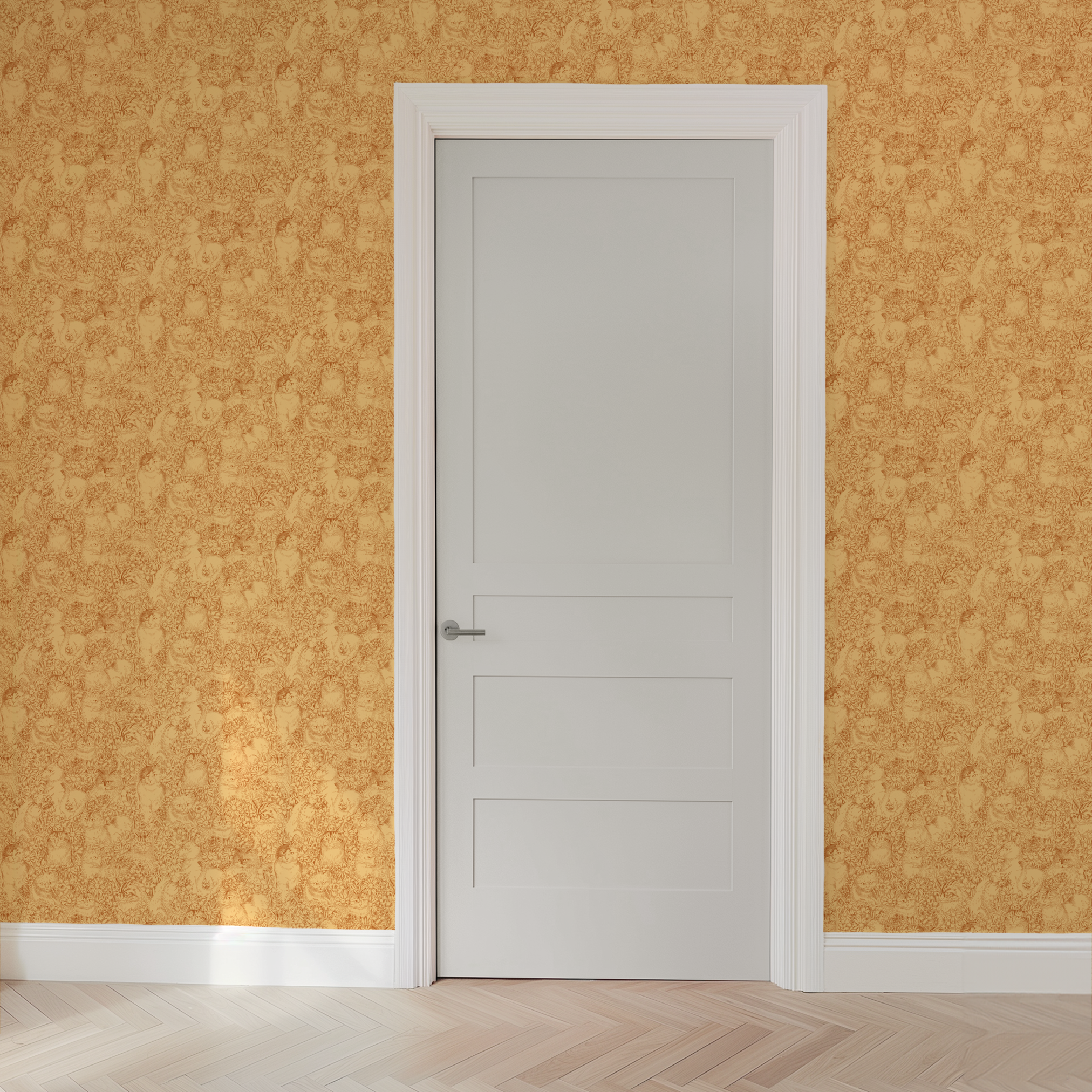 wallpaper door mockup
