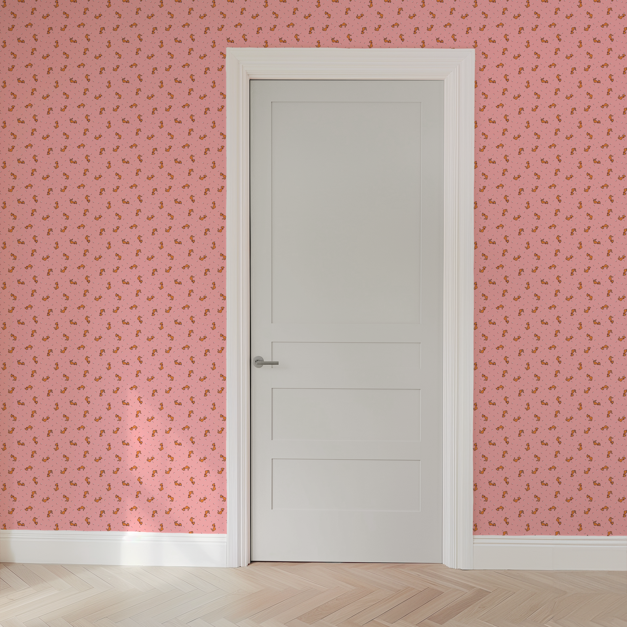 wallpaper door mockup