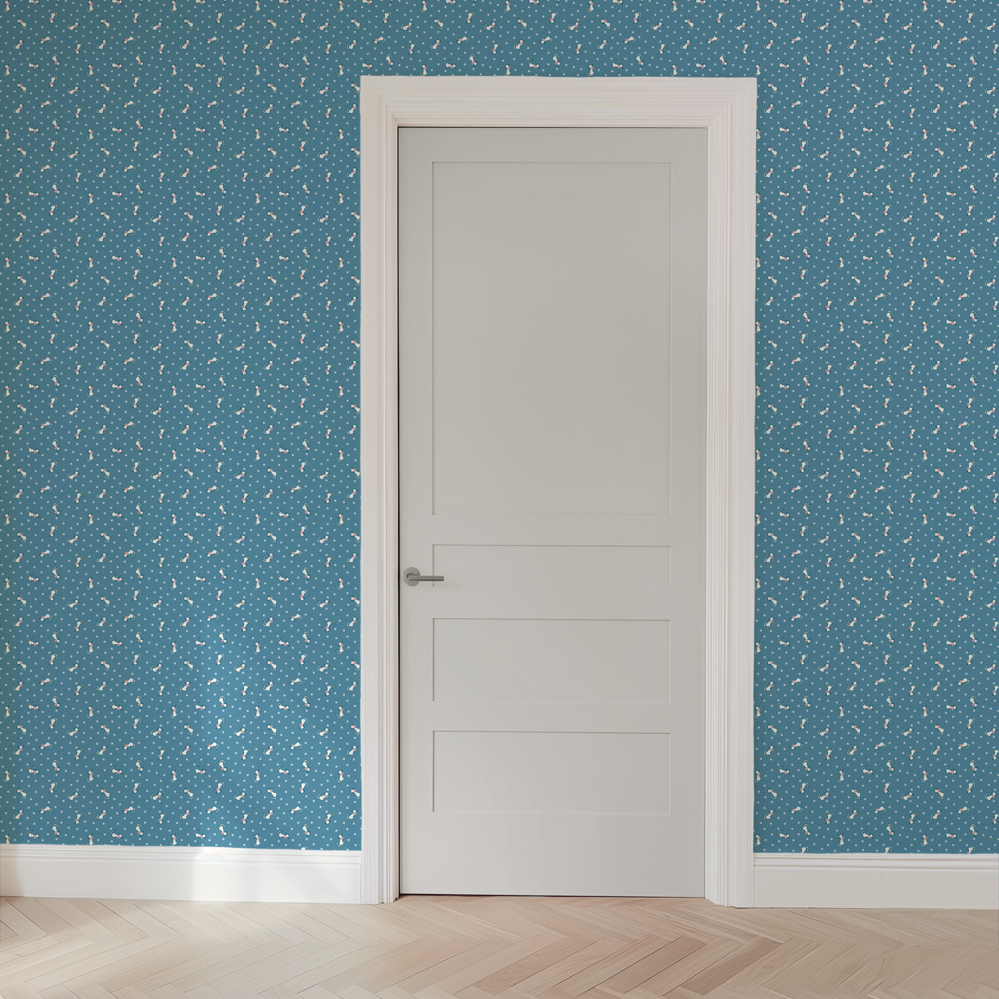 wallpaper door mockup