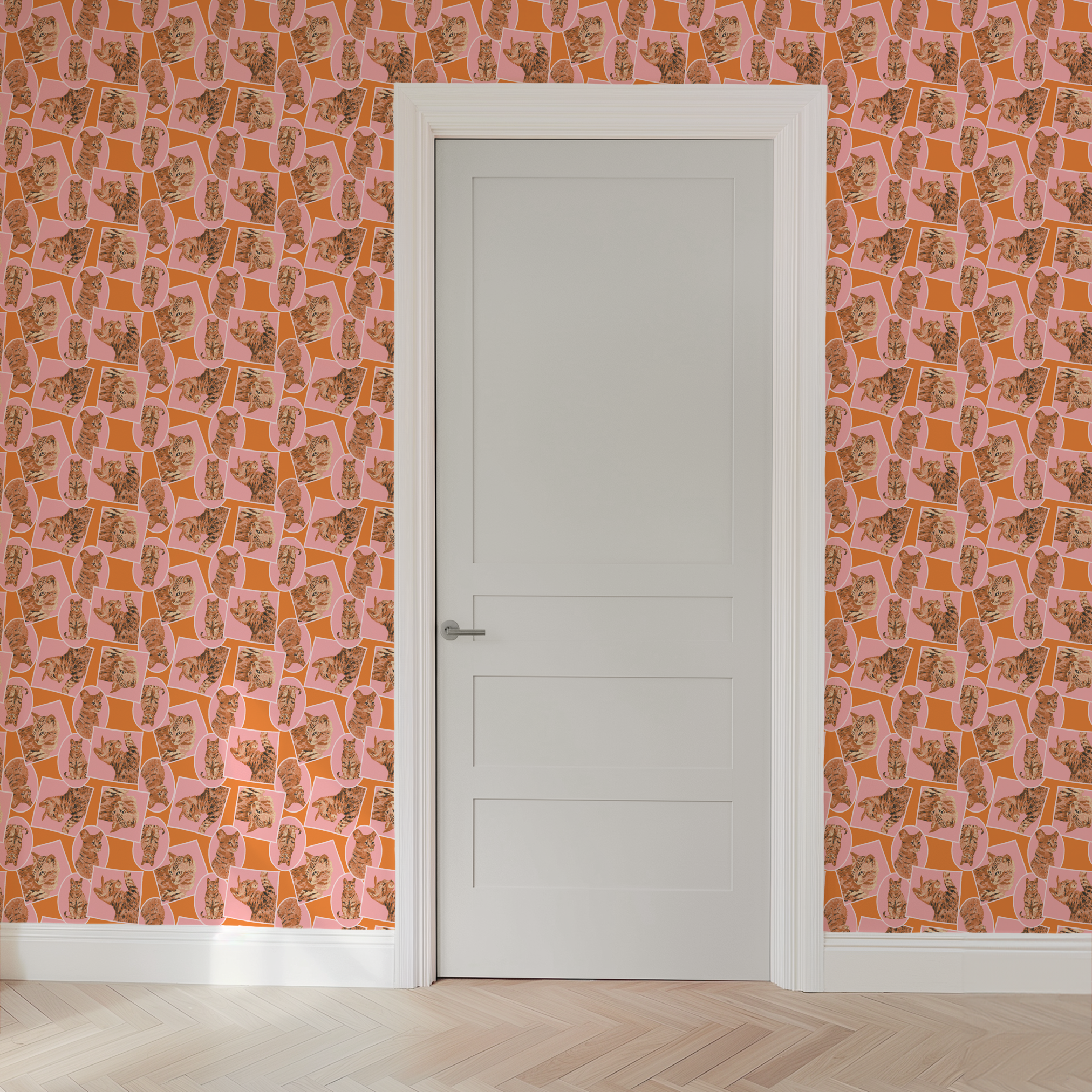 wallpaper door mockup