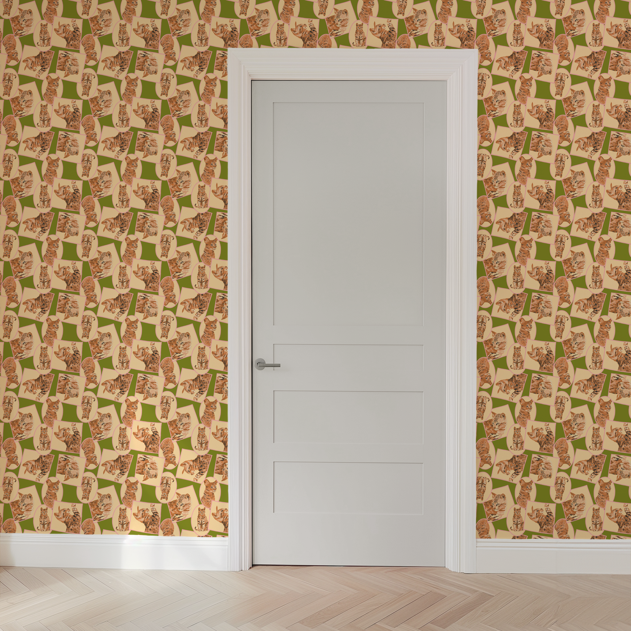 wallpaper door mockup