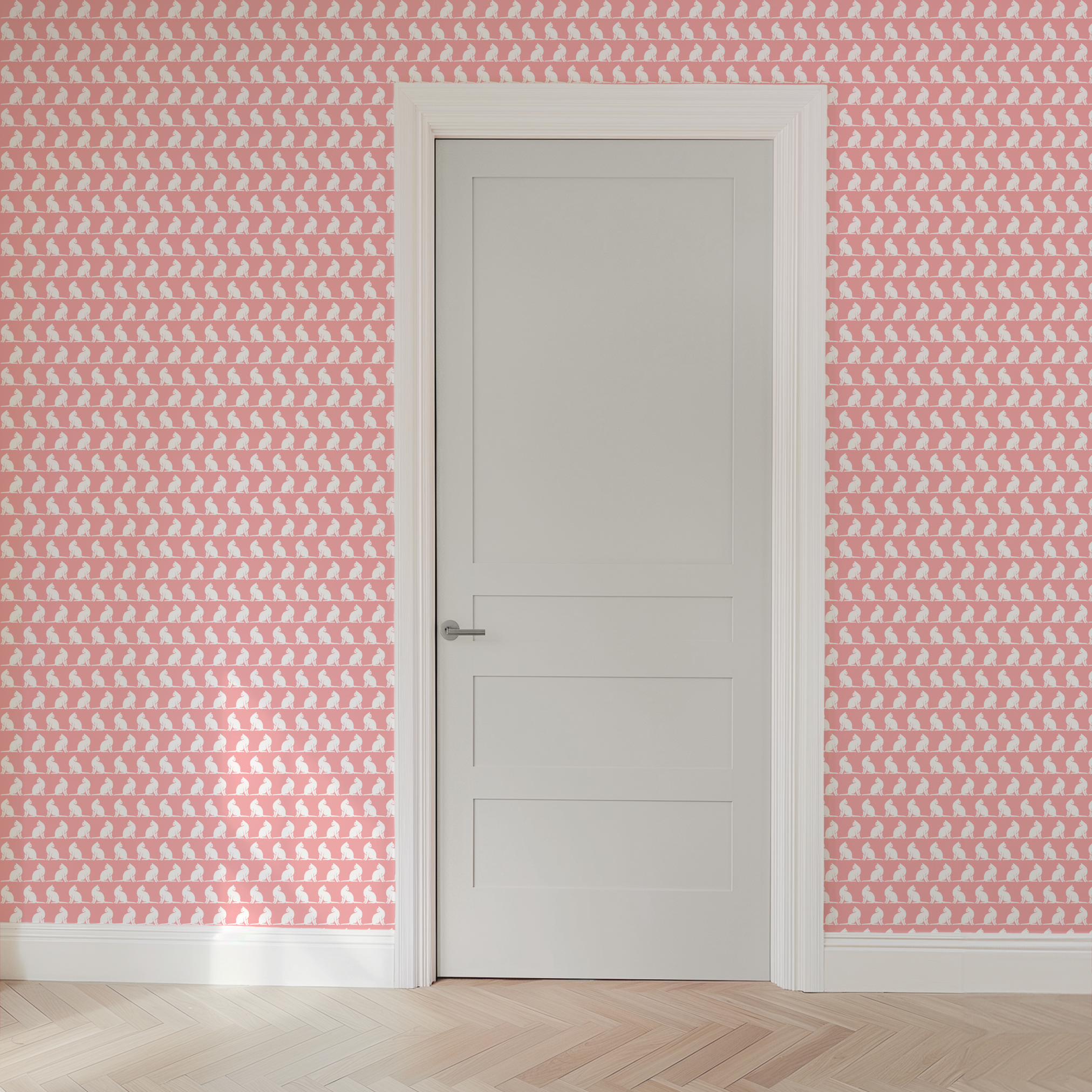 wallpaper door mockup