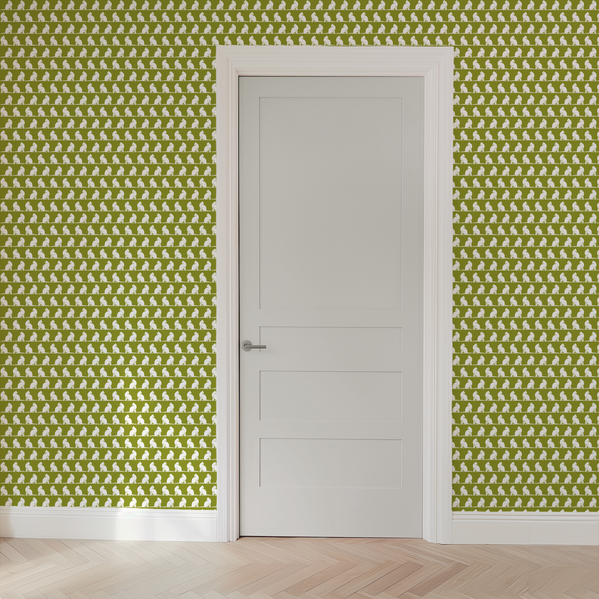 wallpaper door mockup