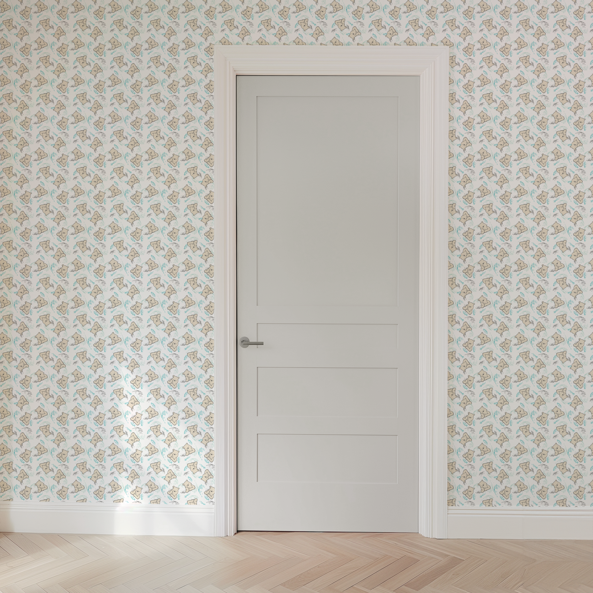 wallpaper door mockup