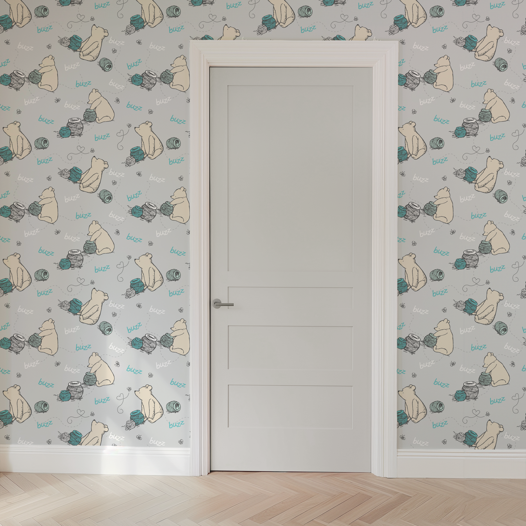 wallpaper door mockup