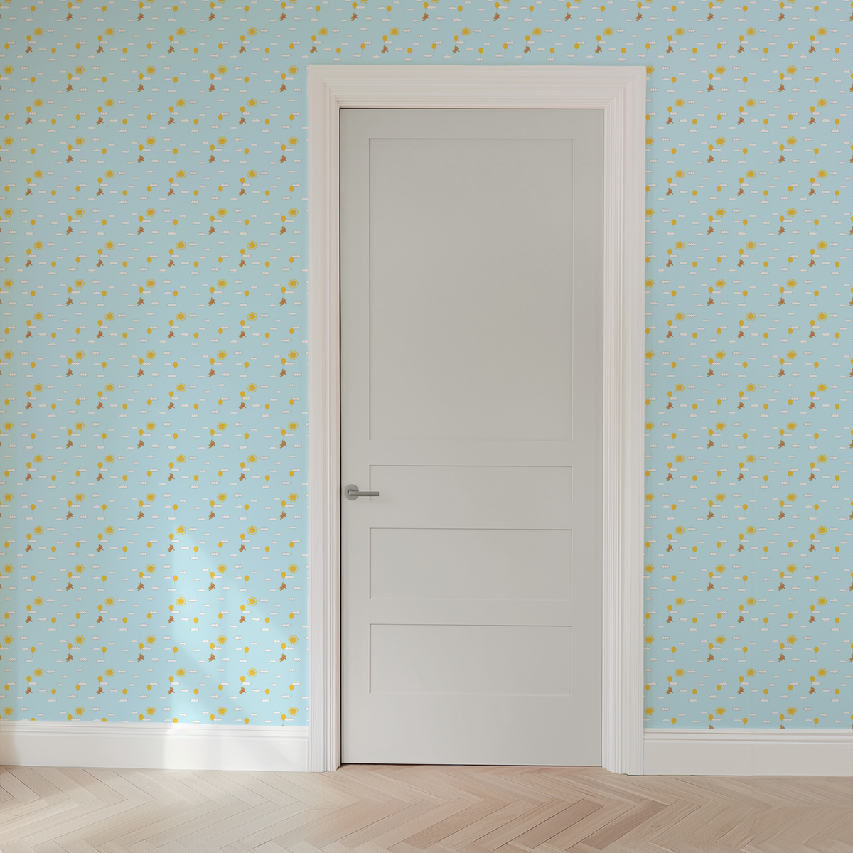 wallpaper door mockup