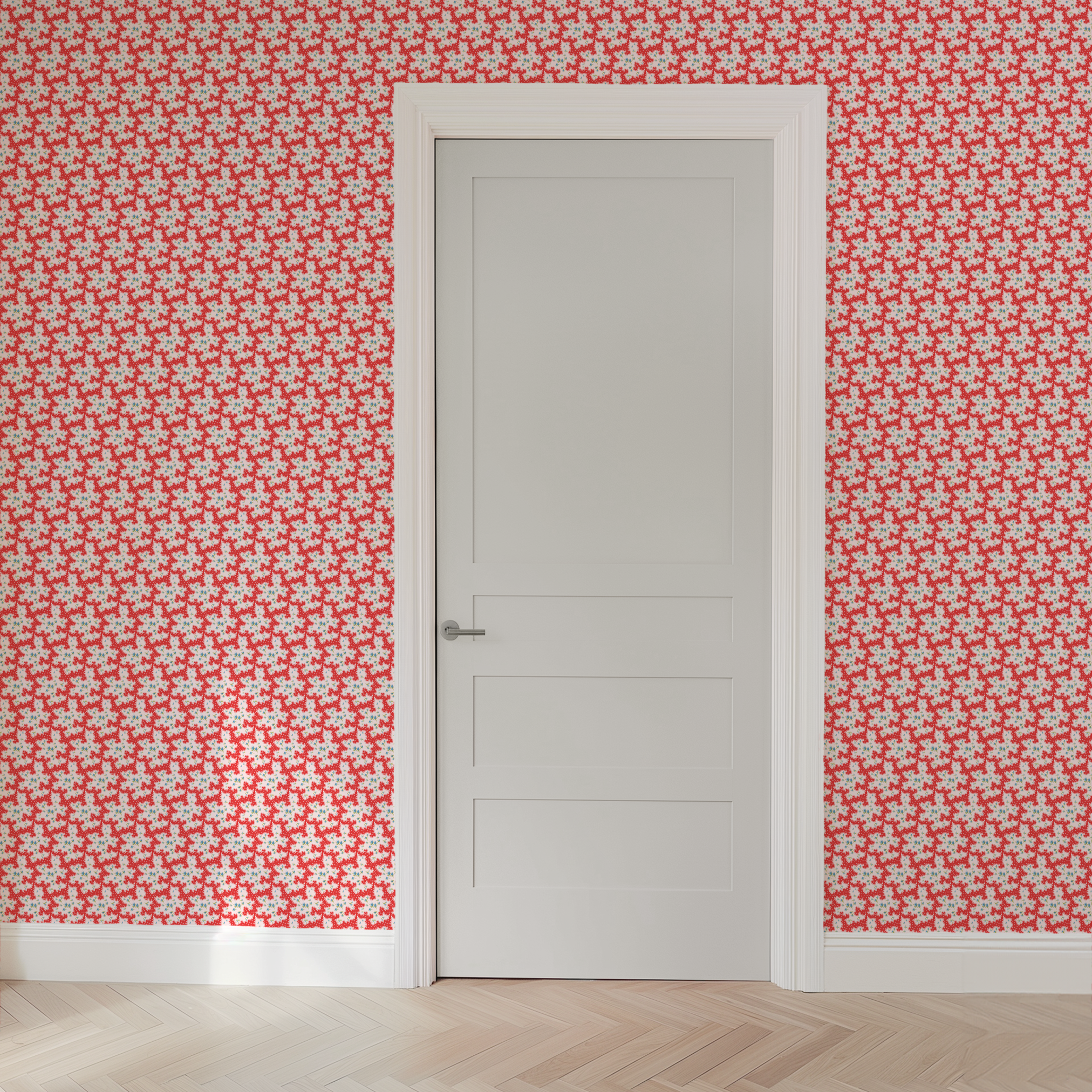 wallpaper door mockup