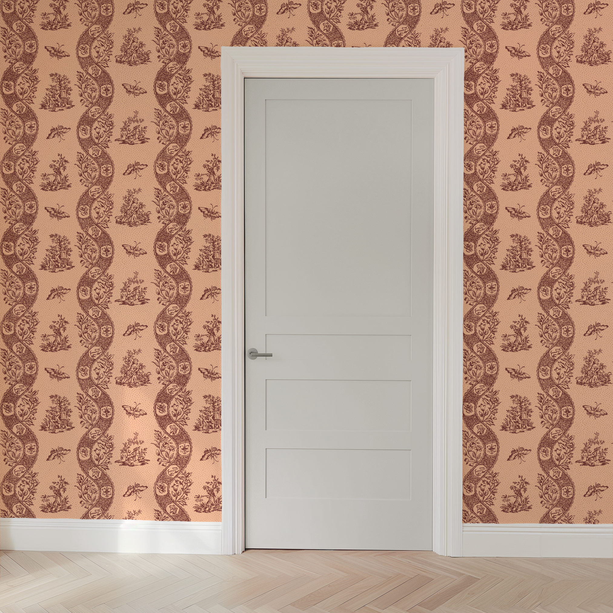 wallpaper door mockup