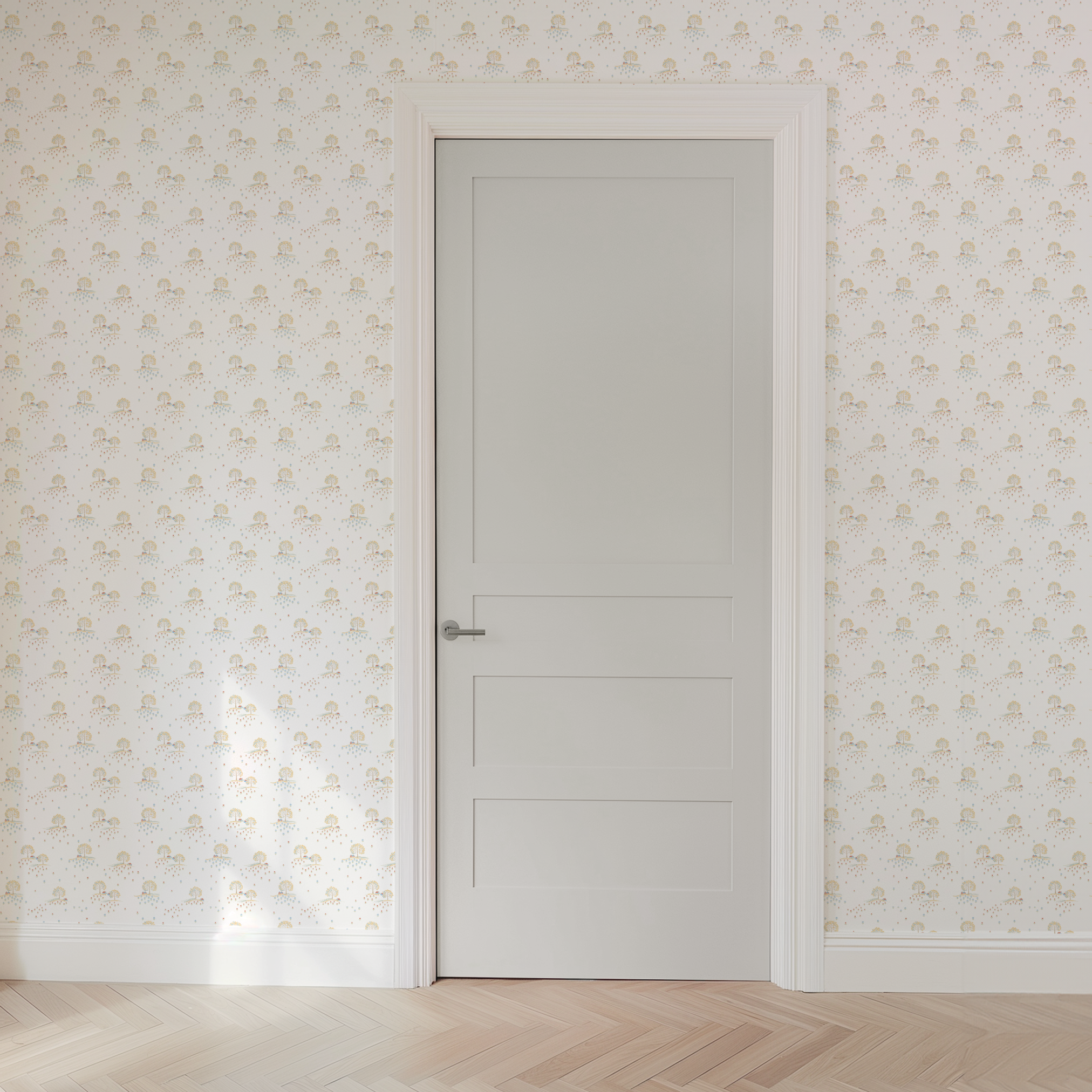 wallpaper door mockup