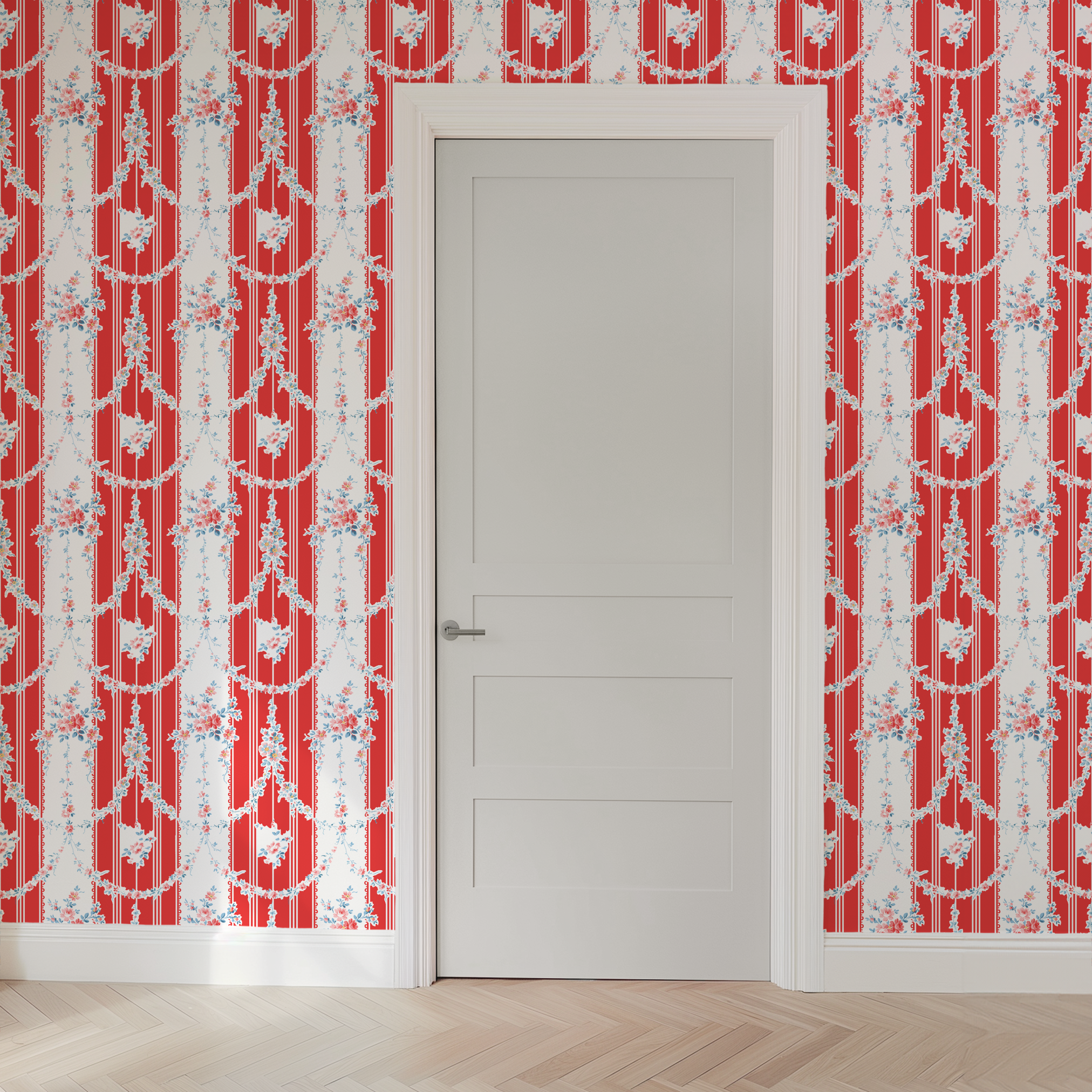 wallpaper door mockup
