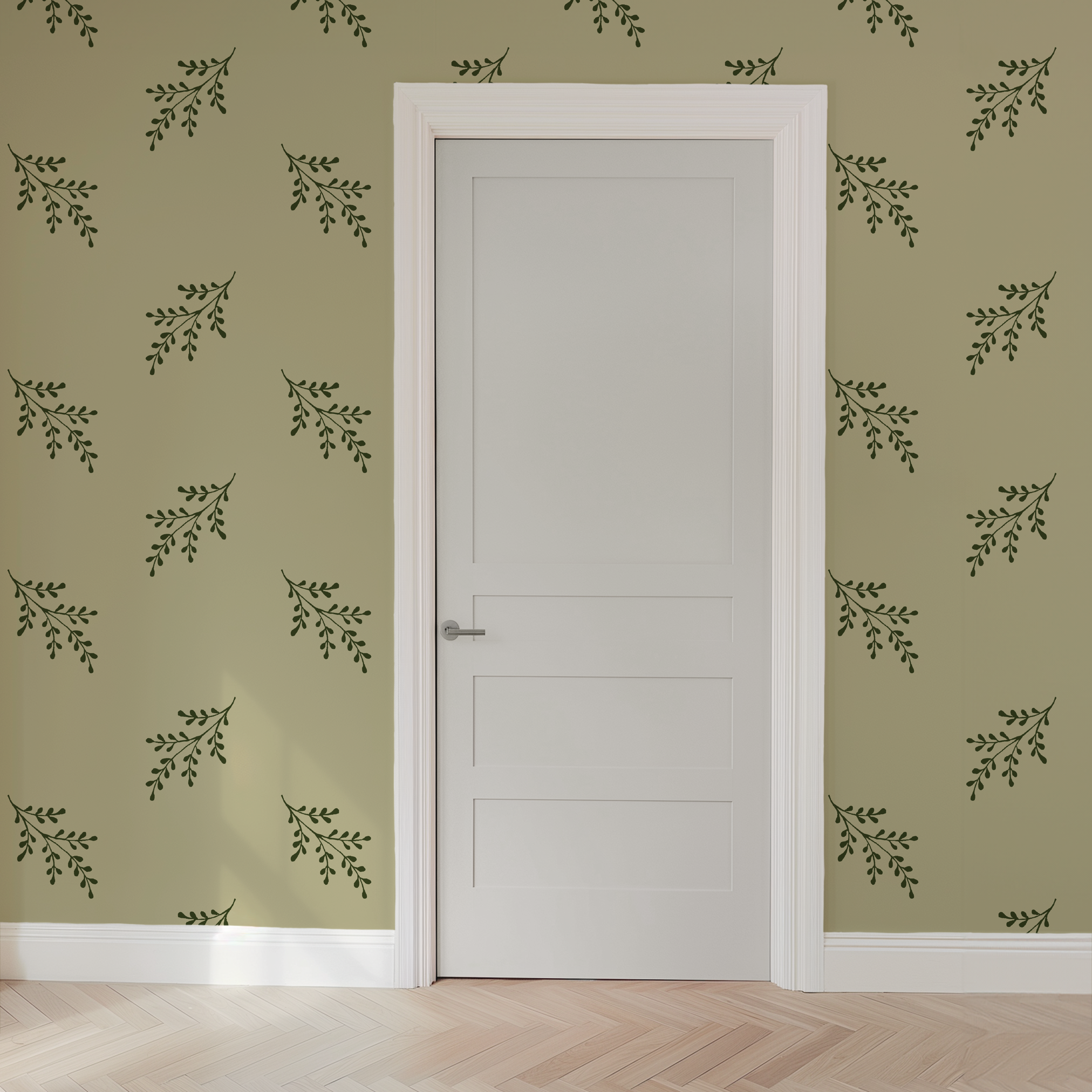 wallpaper door mockup