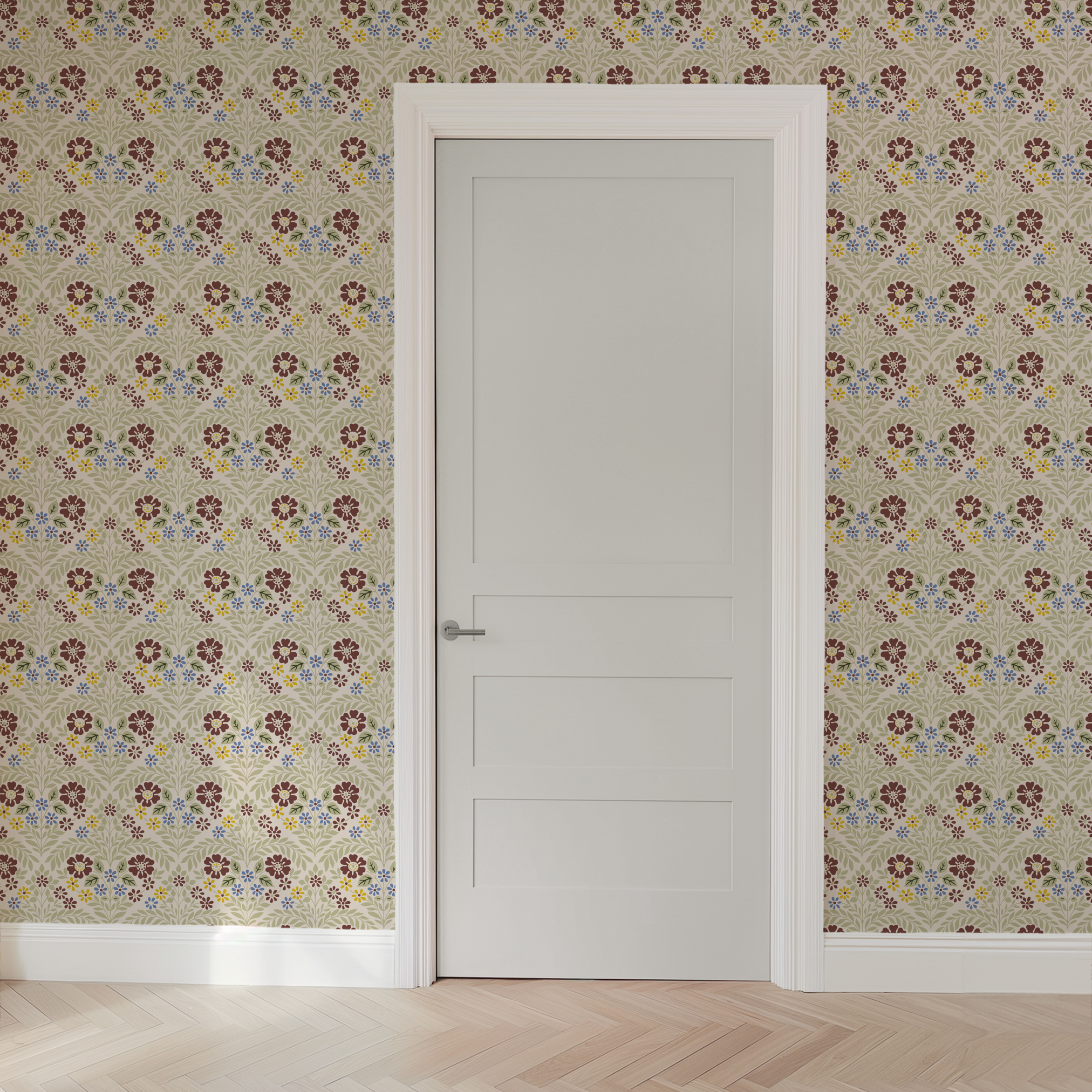 wallpaper door mockup