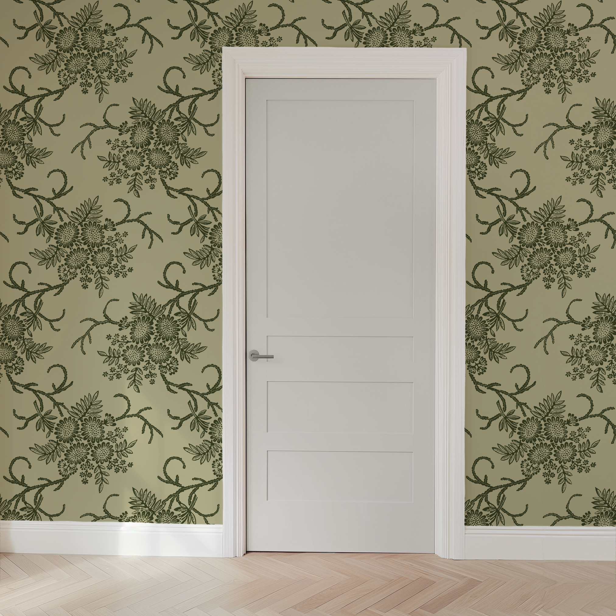wallpaper door mockup