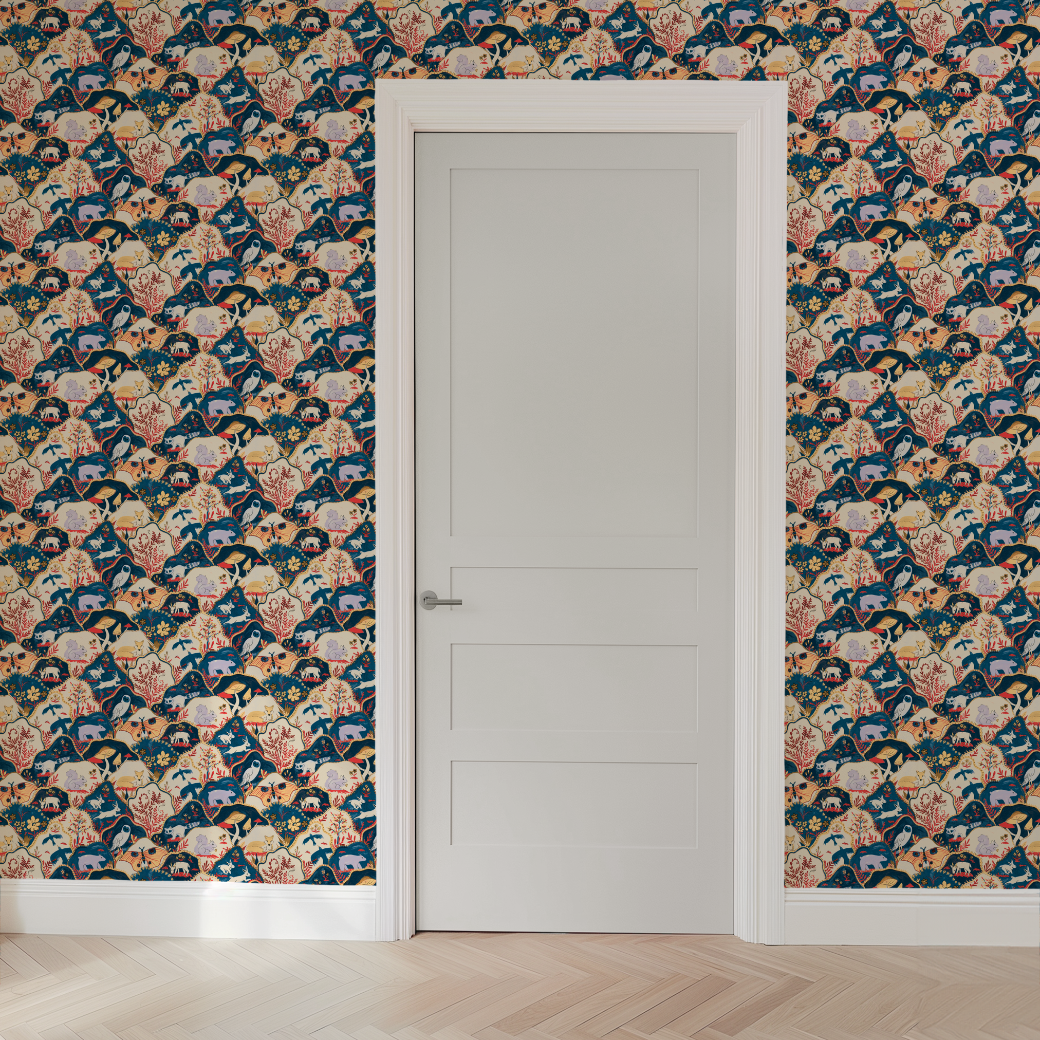 wallpaper door mockup