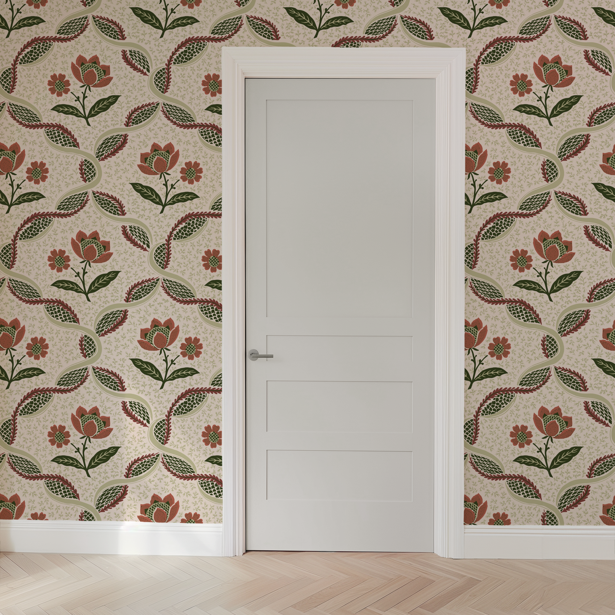 wallpaper door mockup