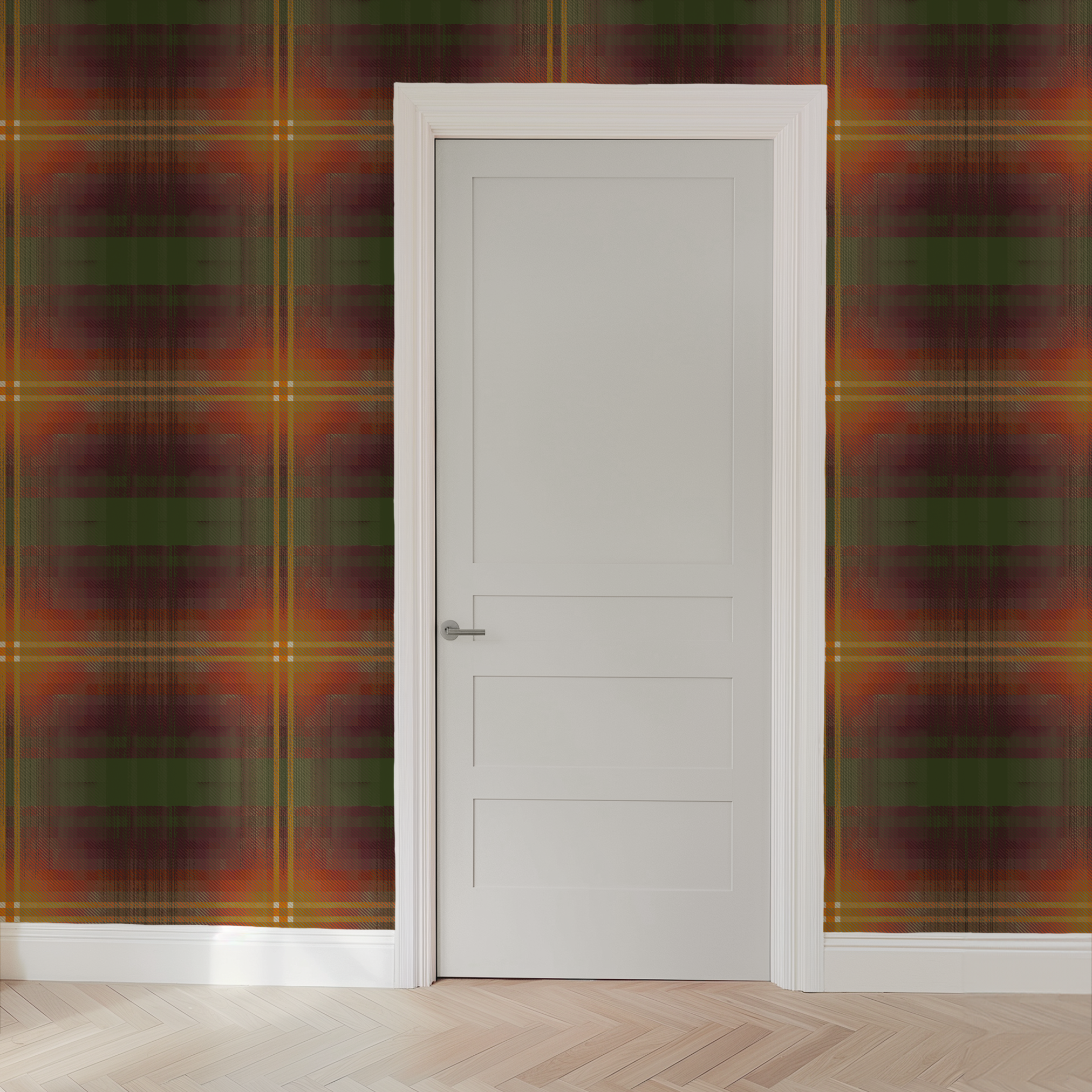 wallpaper door mockup