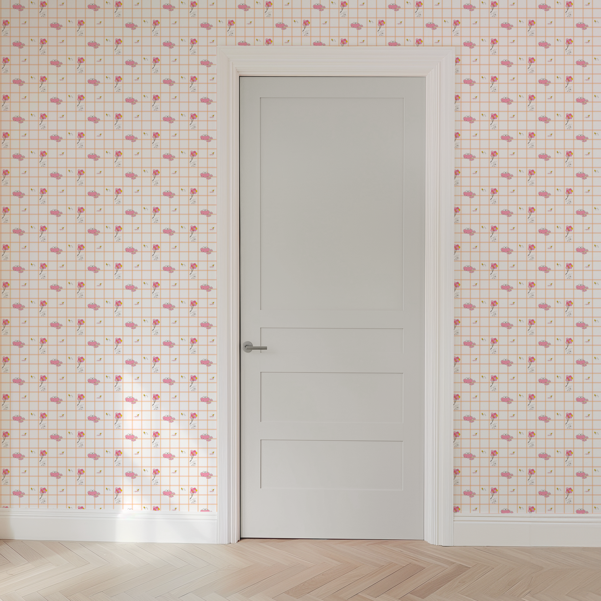 wallpaper door mockup