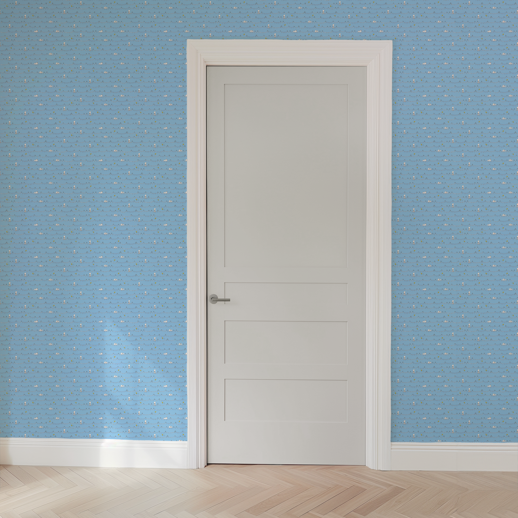 wallpaper door mockup