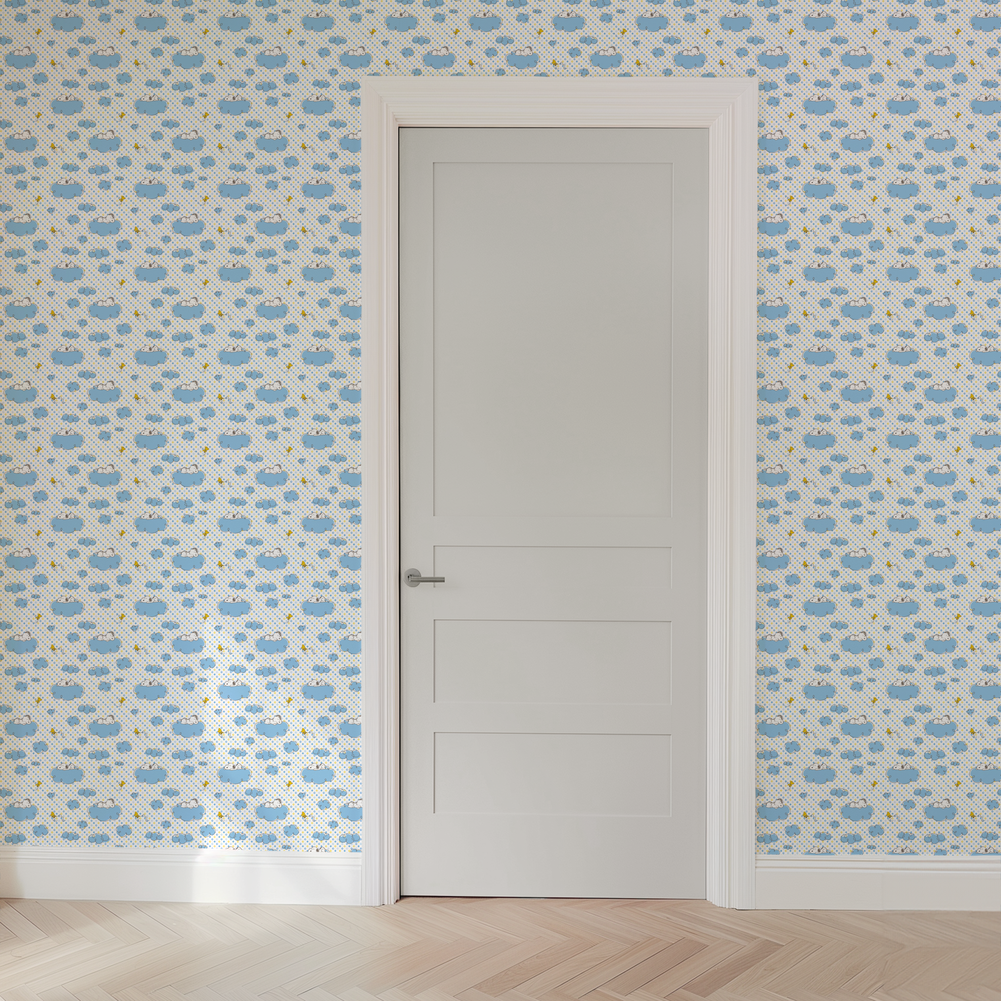 wallpaper door mockup