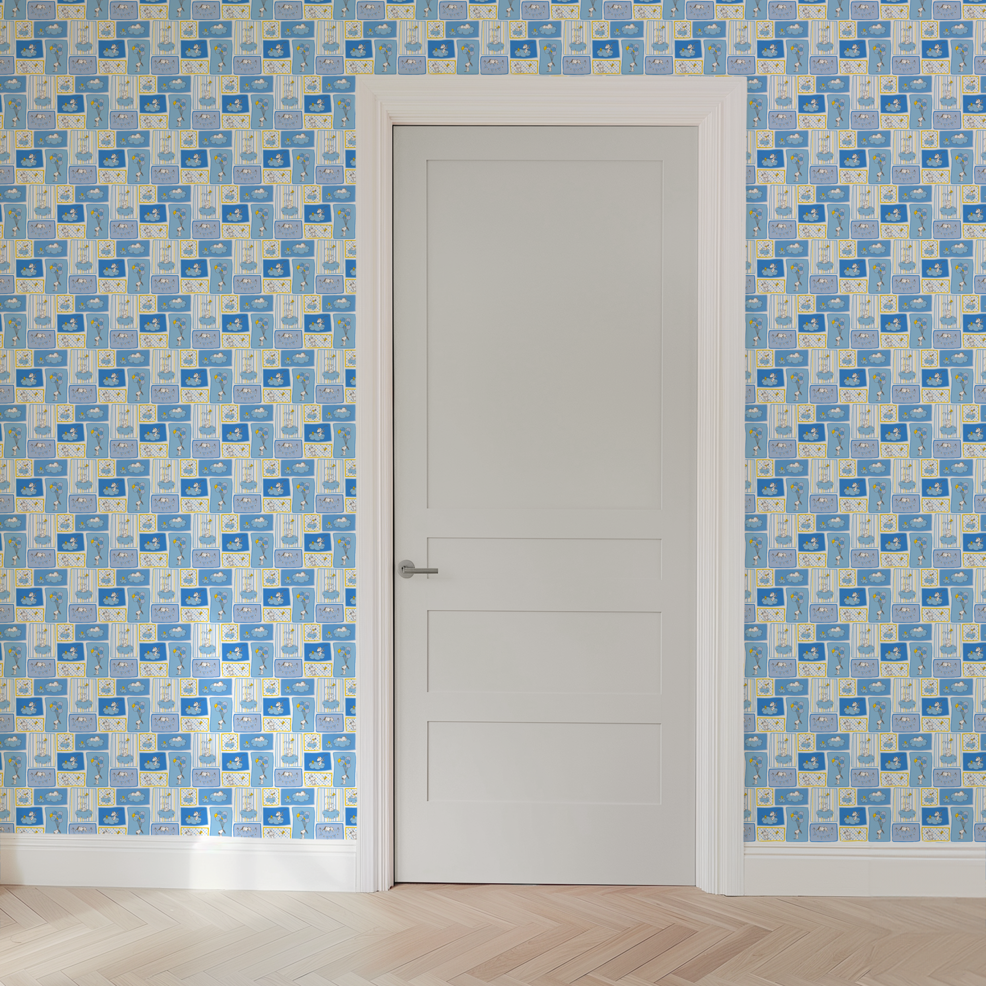 wallpaper door mockup