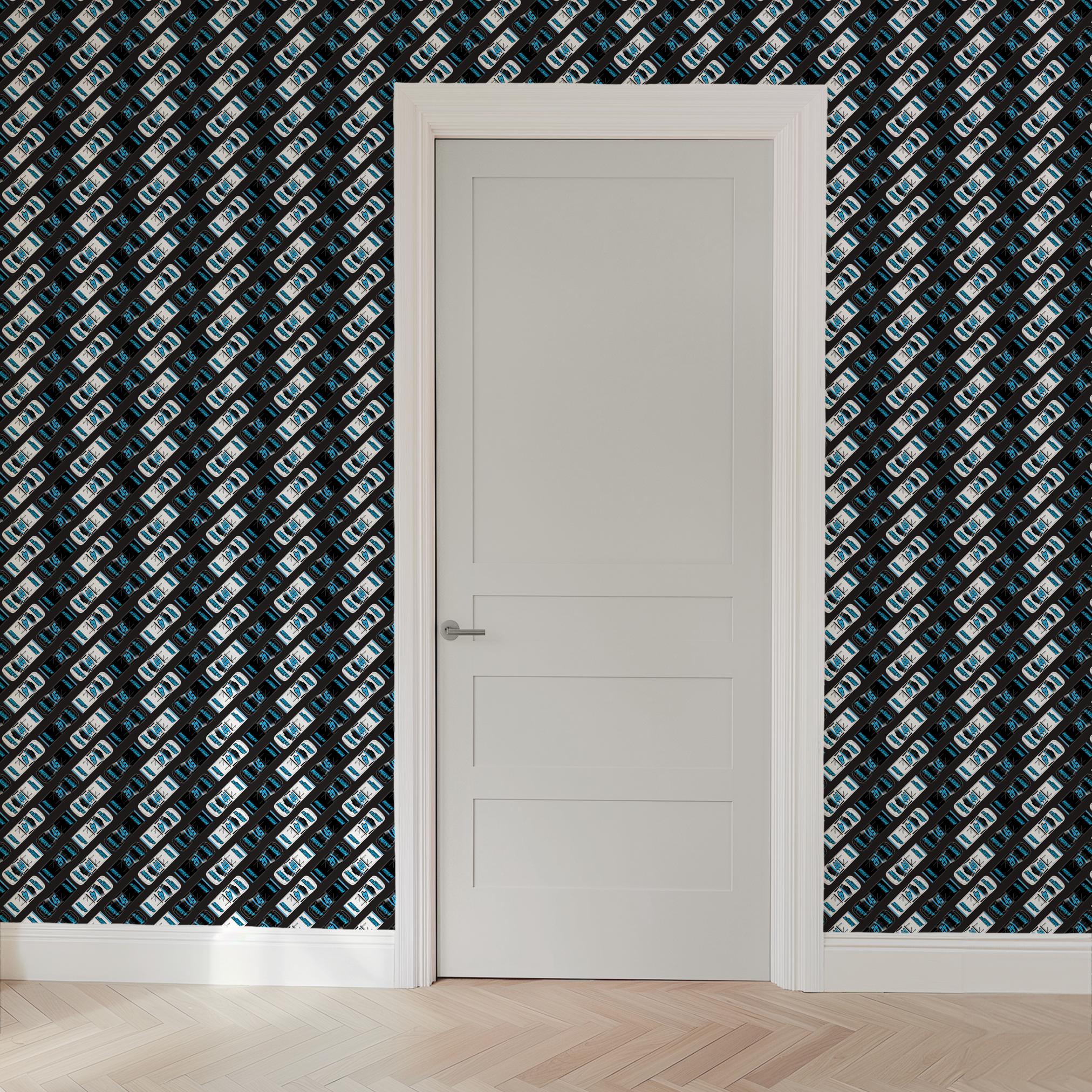 wallpaper door mockup