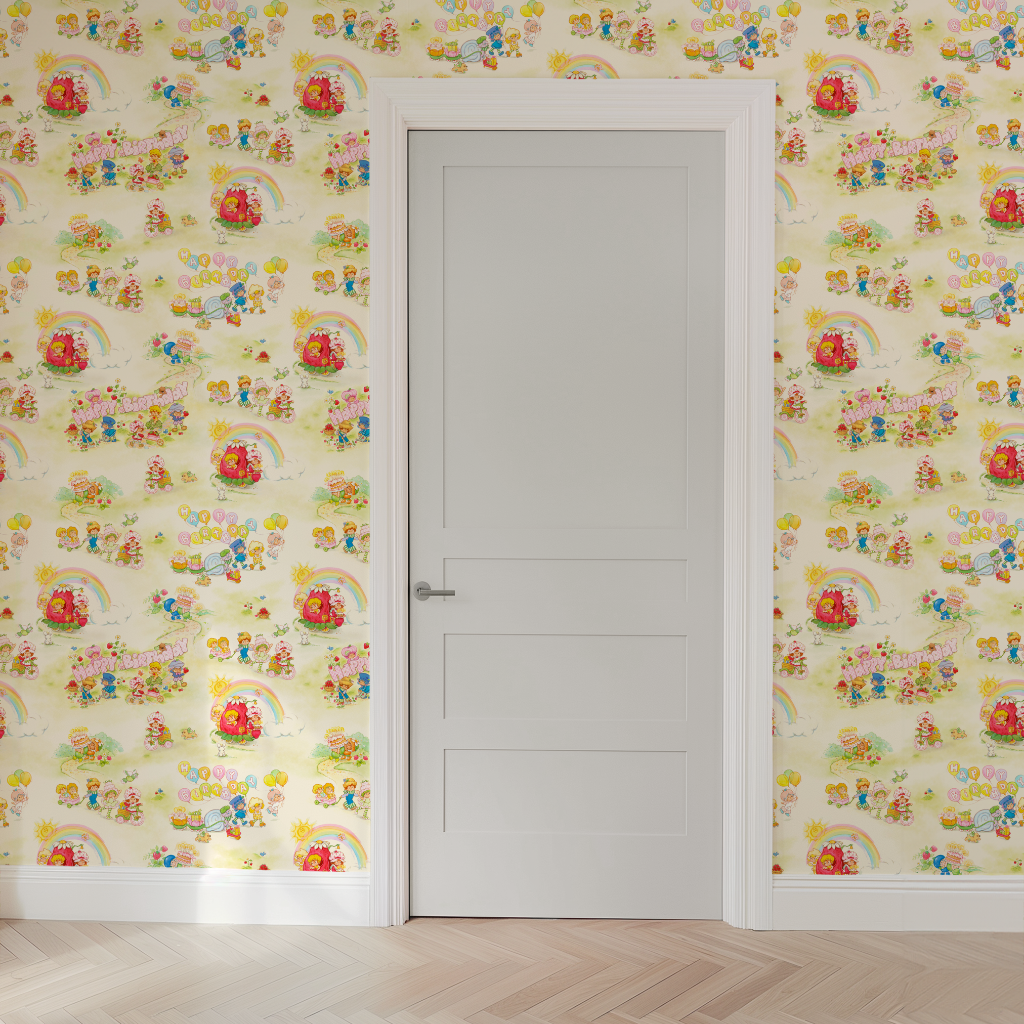 wallpaper door mockup