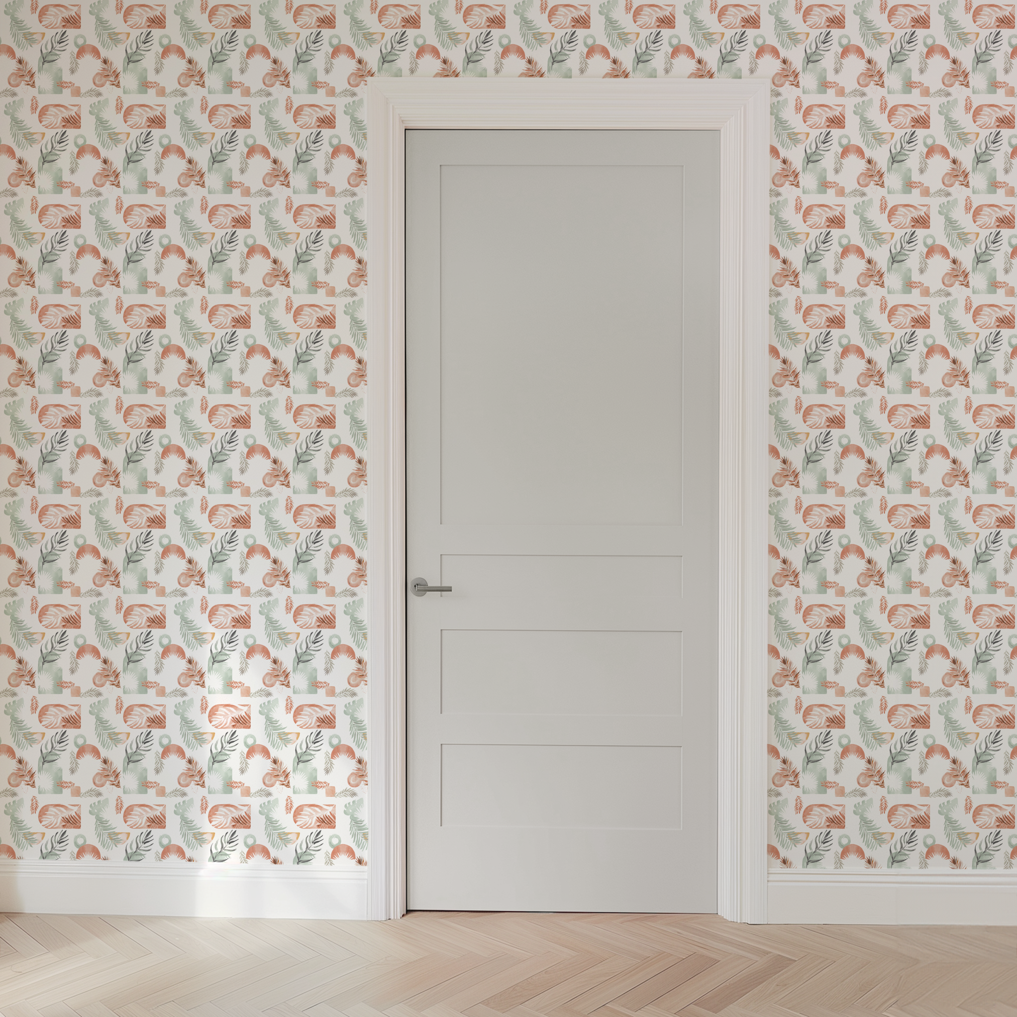 wallpaper door mockup