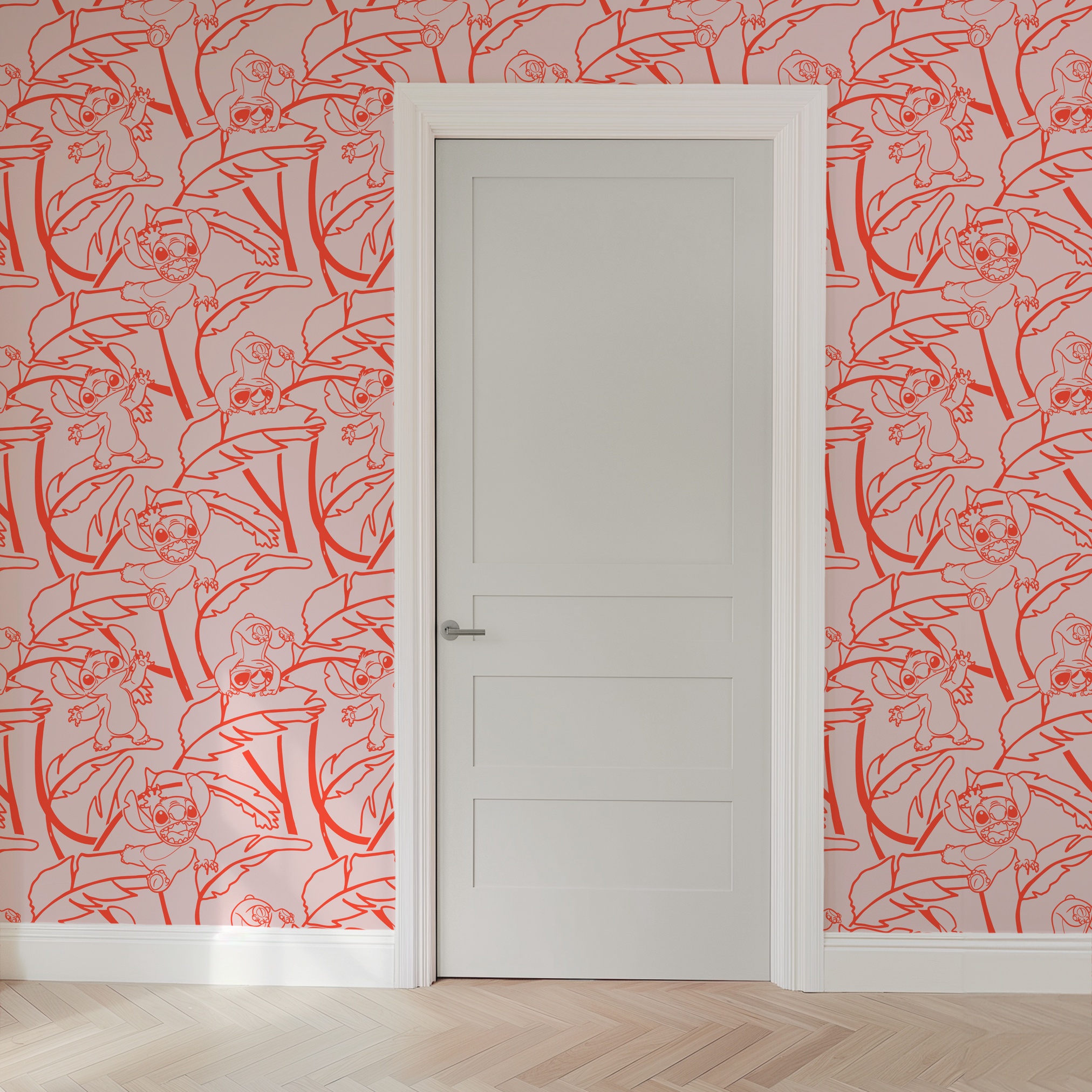 wallpaper door mockup